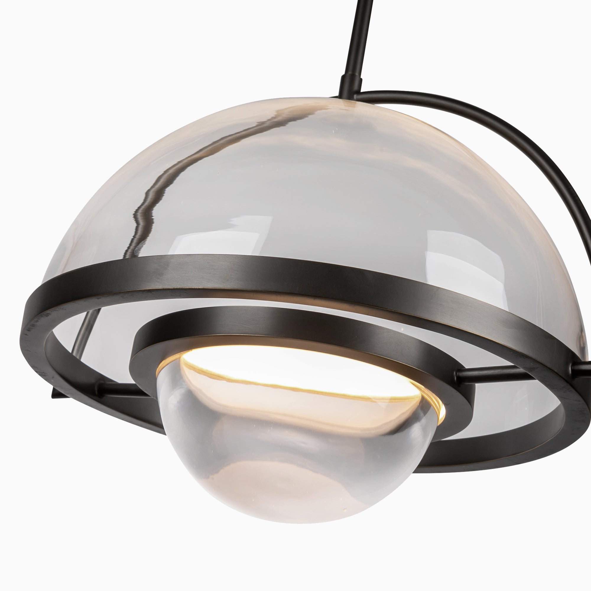 Zackary 14" LED Pendant in Urban Bronze, Universal Voltage