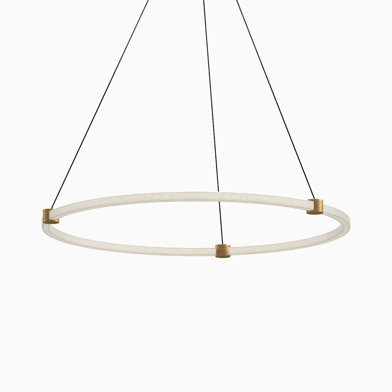Clarence 32" LED Pendant in Brushed Gold