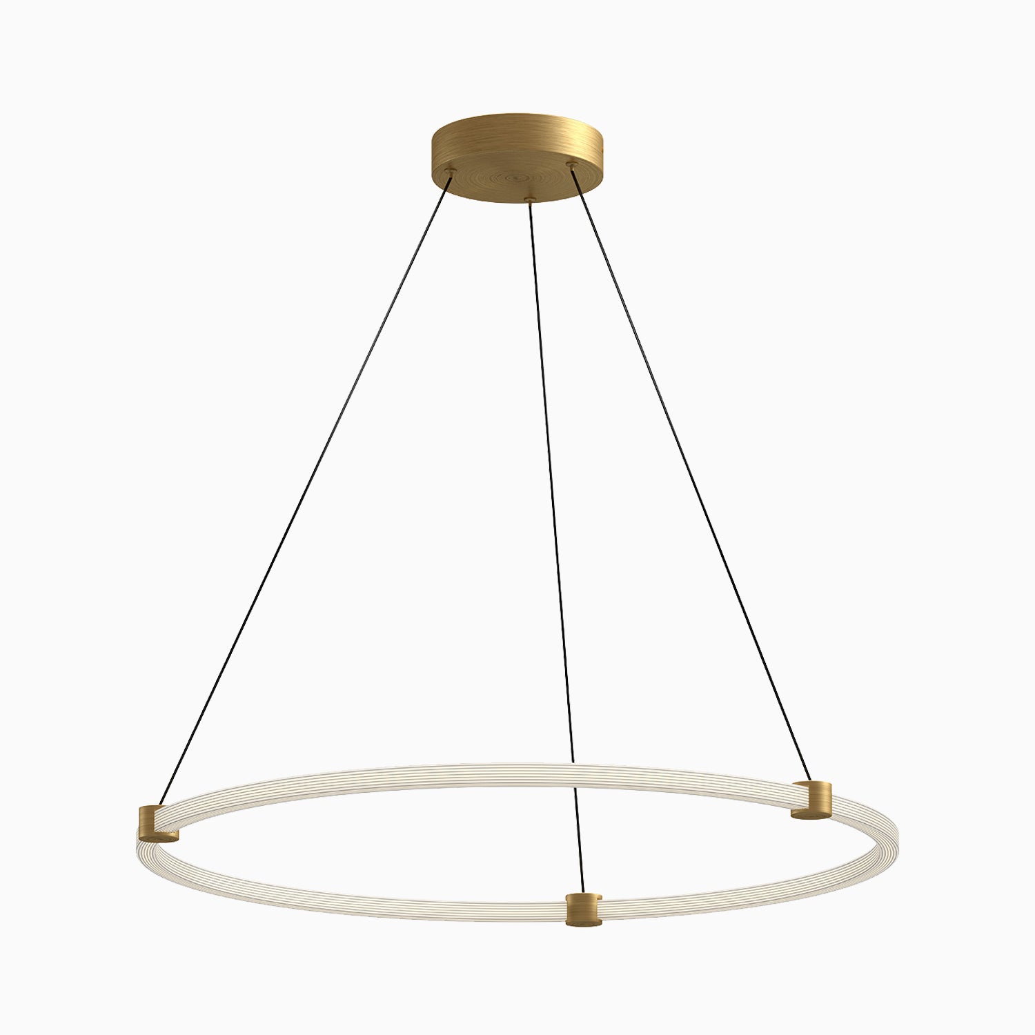Clarence 32" LED Pendant in Brushed Gold