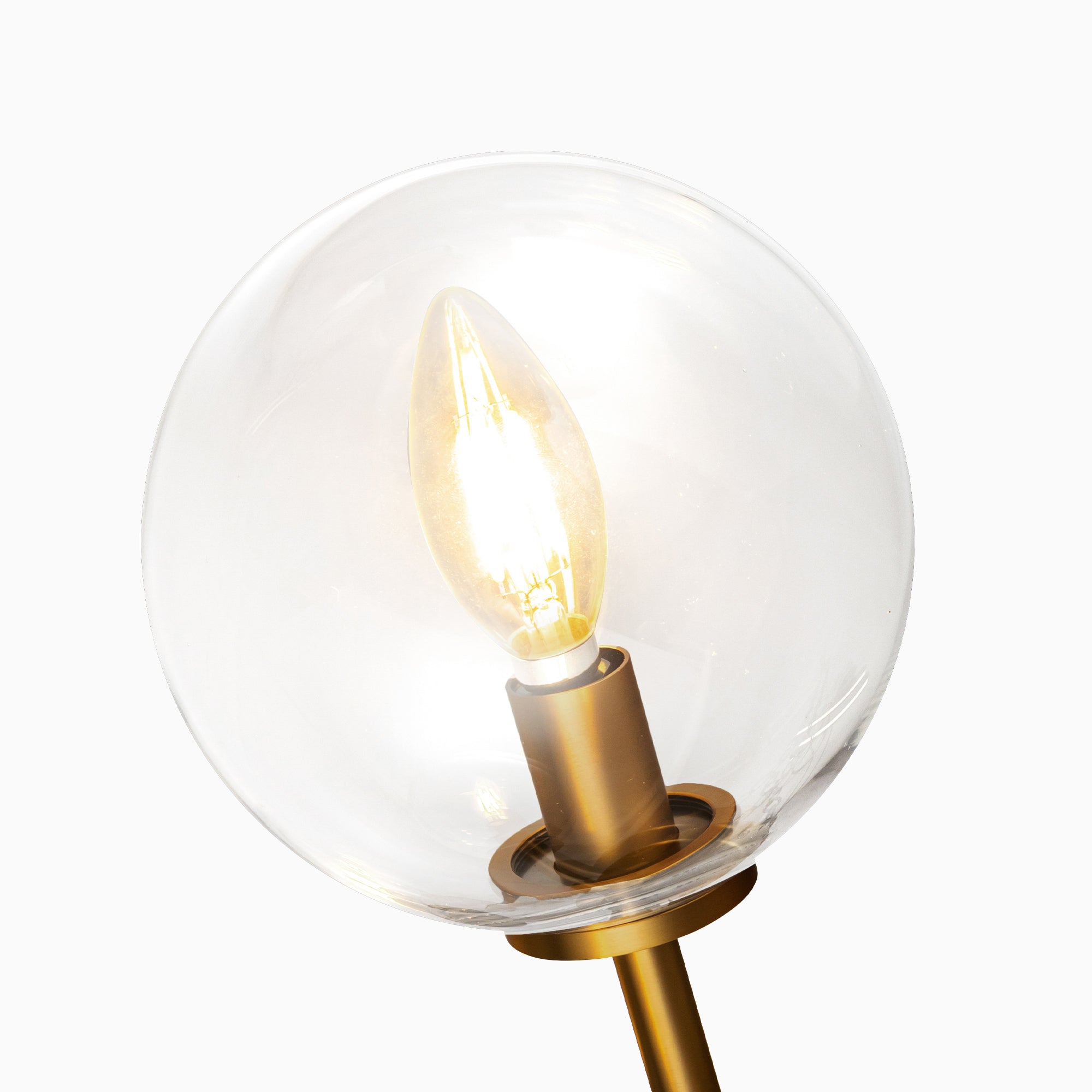 Hailey 20" 2 Lights Wall/Vanity Light in Aged Gold/Clear Glass