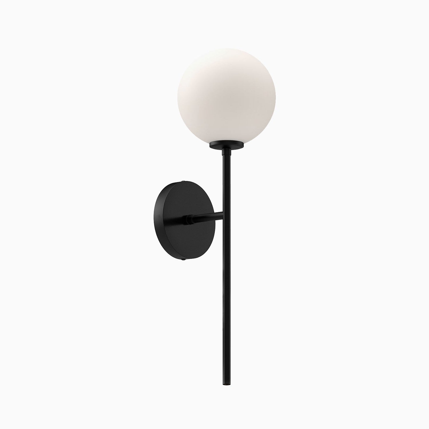 Hailey 20" 1 Light Wall/Vanity Light in Matte Black/Opal Matte Glass