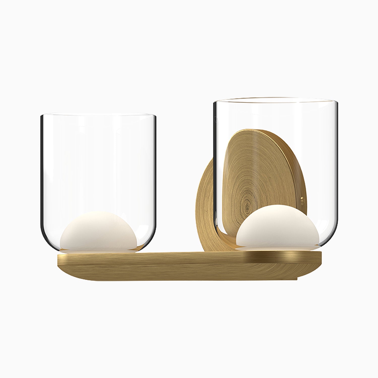 Blake 12" LED Vanity Light in Brushed Gold/Clear