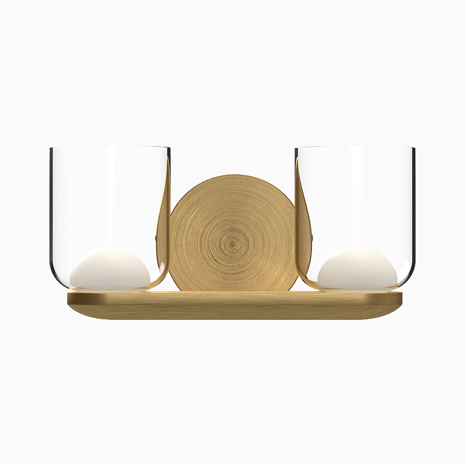 Blake 12" LED Vanity Light in Brushed Gold/Clear