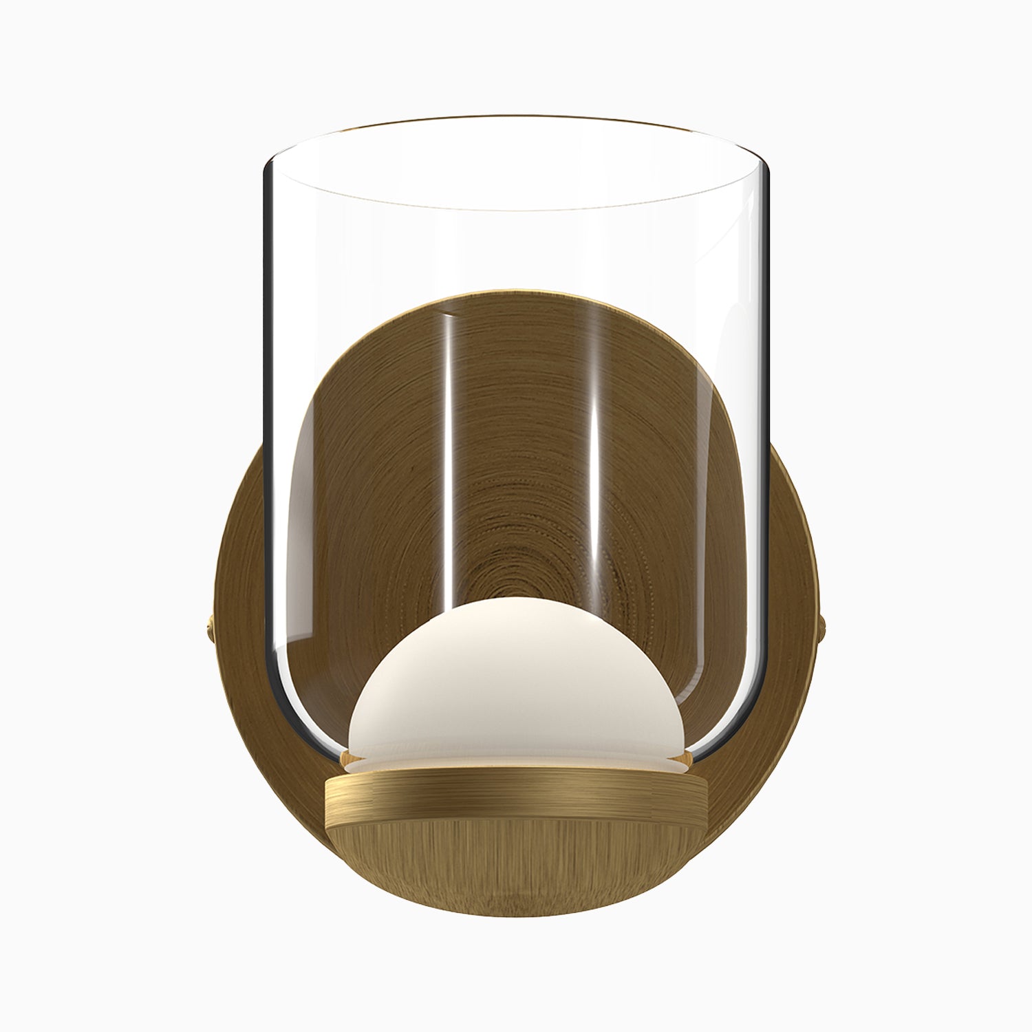 Blake 4" LED Wall Sconce in Brushed Gold/Clear