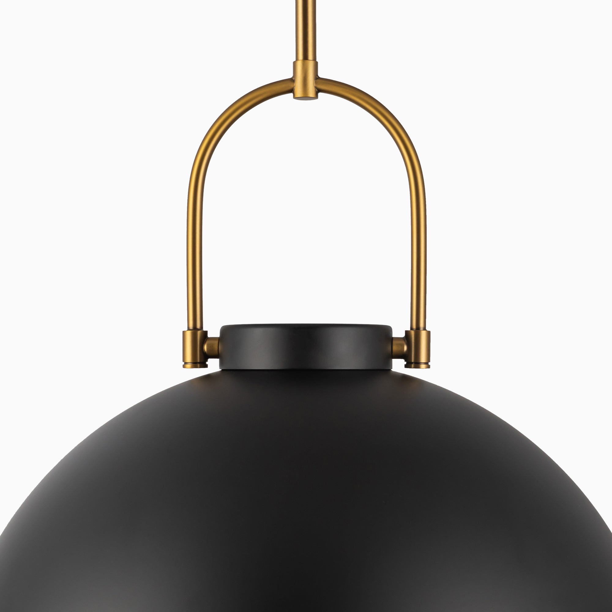 Kealy 16" 1 Light Pendant in Matte Black/Opal Matte Glass