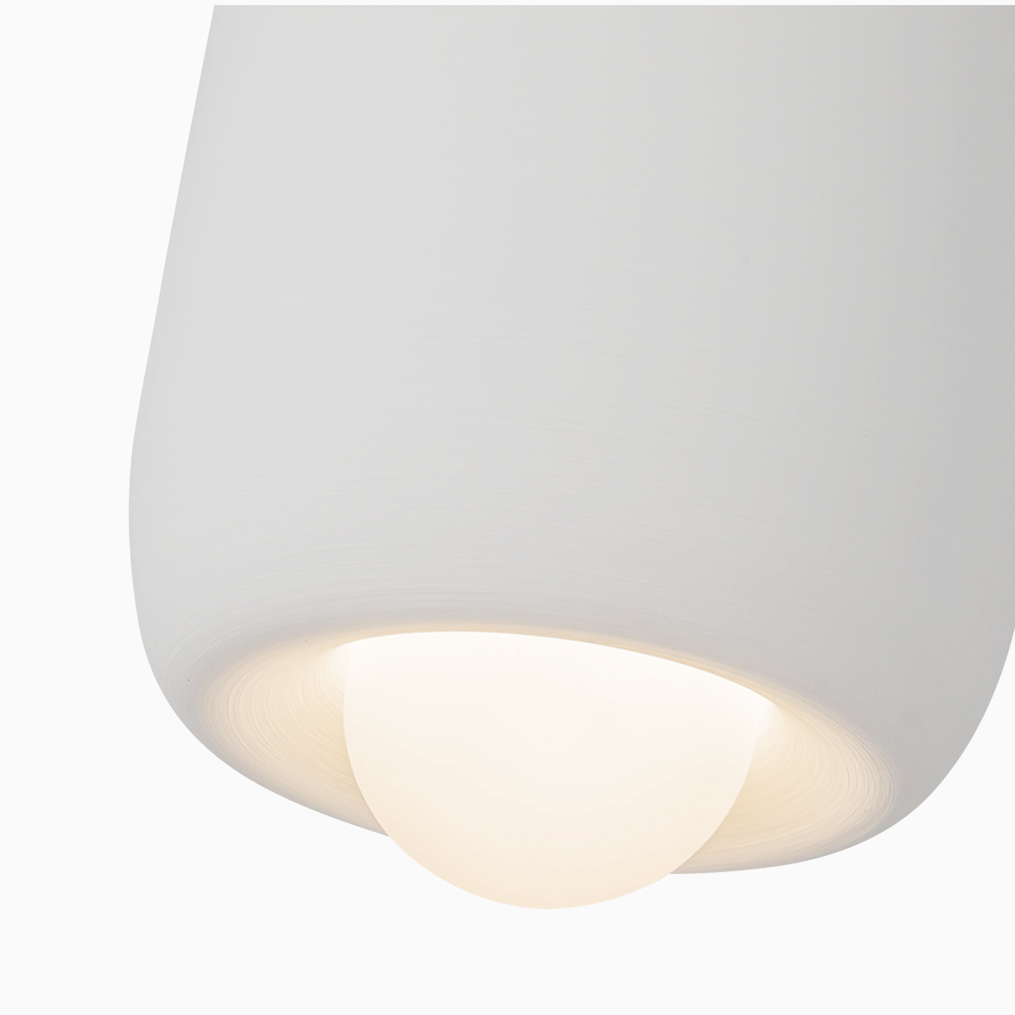 Tilly 7" LED Pendant in Antique White, Universal Voltage