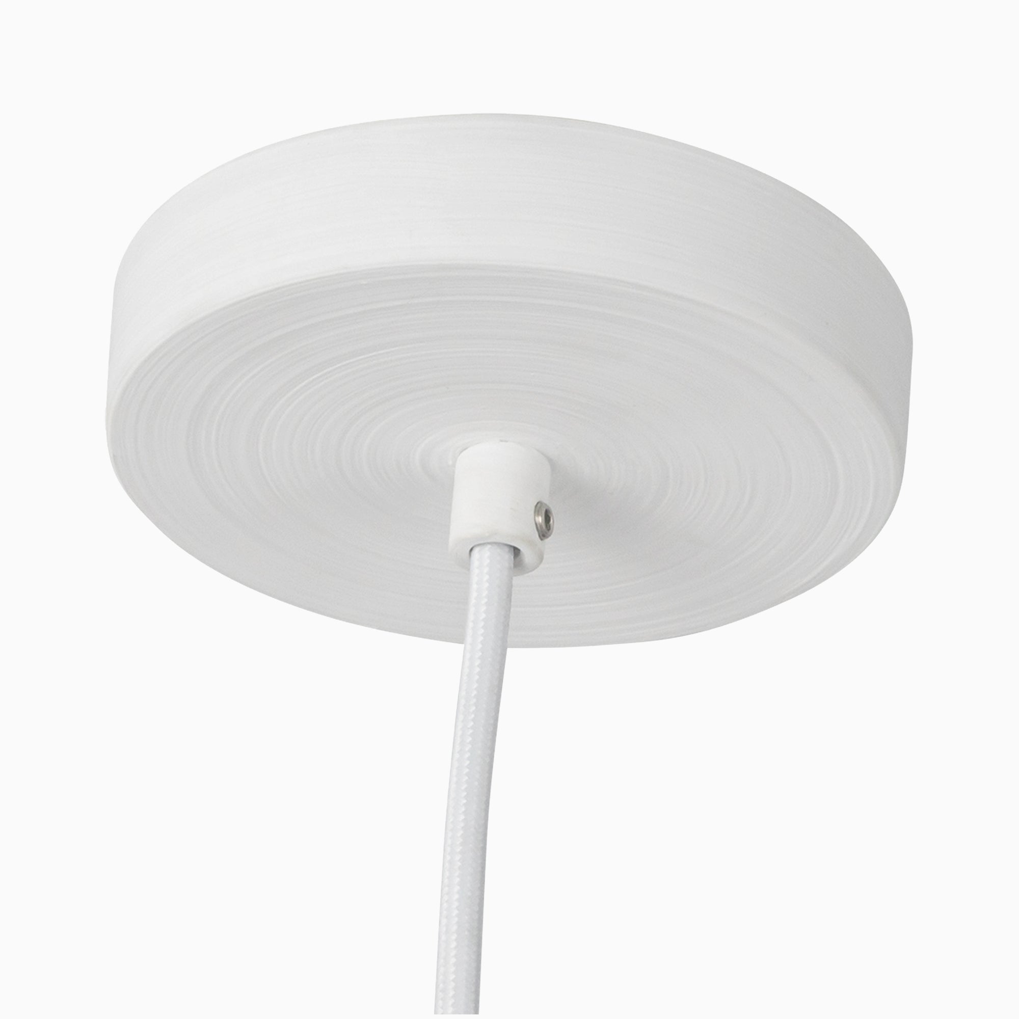 Tilly 7" LED Pendant in Antique White, Universal Voltage
