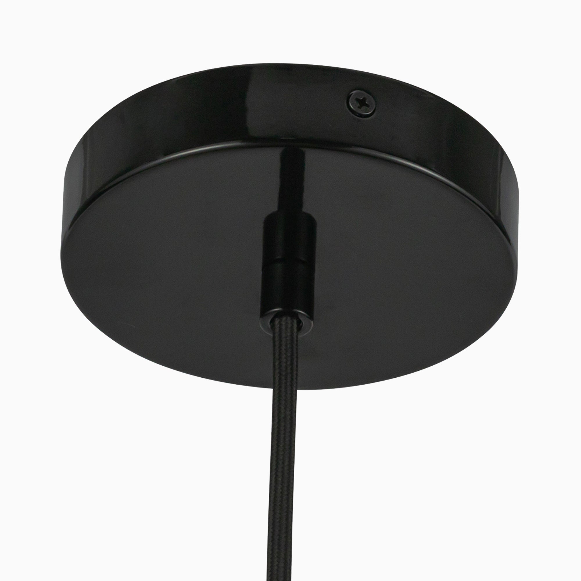 Tilly 7" LED Pendant in Glossy Black, Universal Voltage