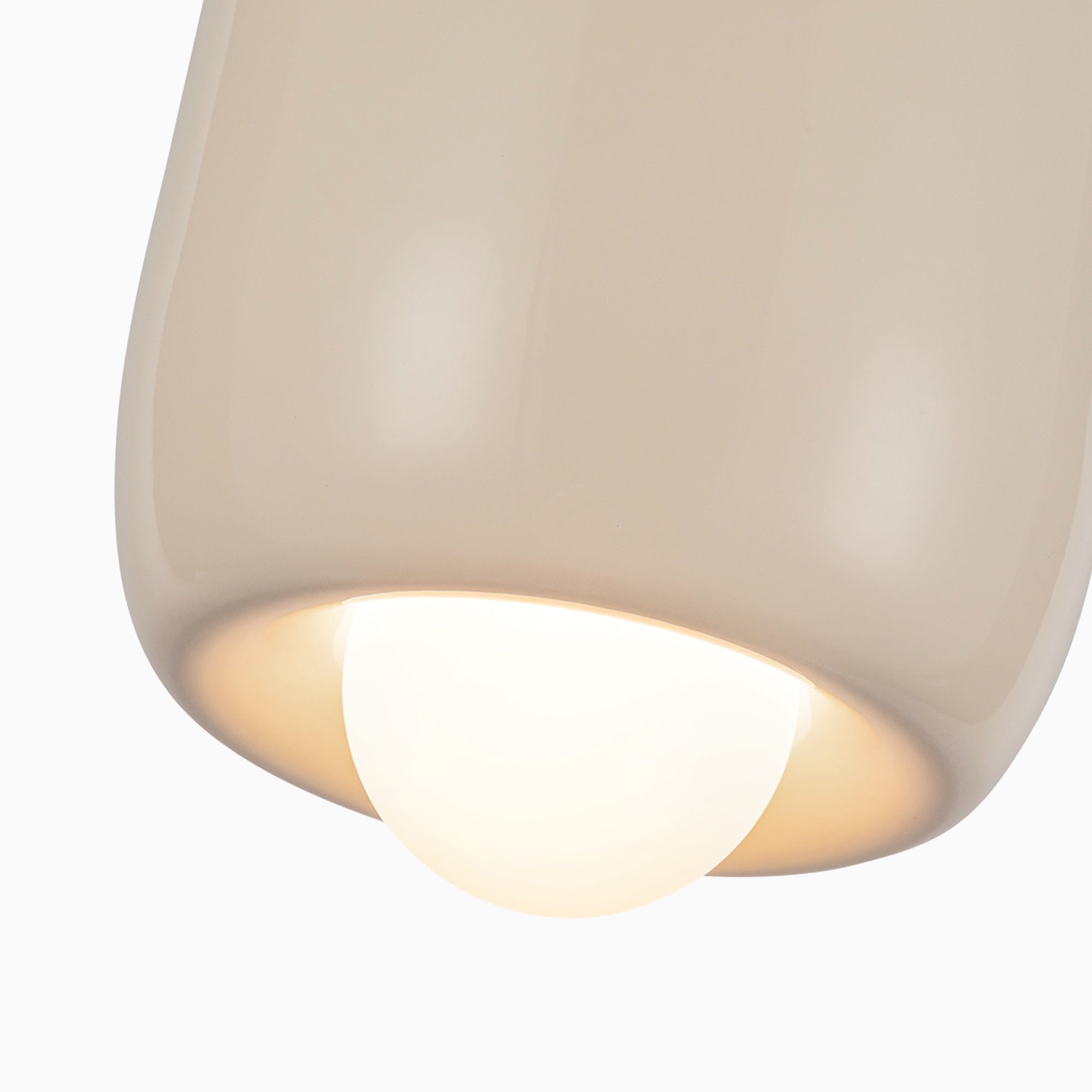 Tilly 7" LED Pendant in Pearl White, Universal Voltage