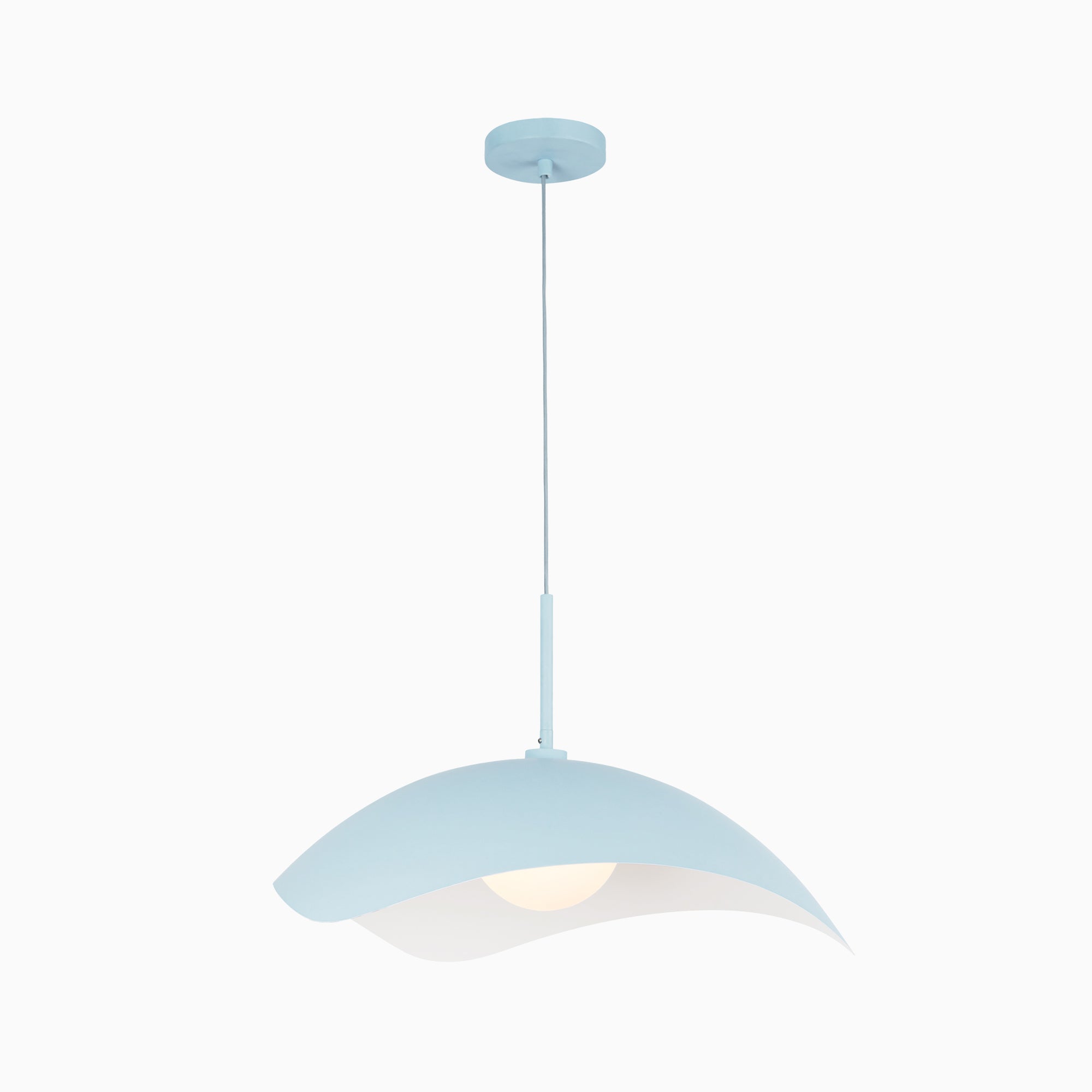 Aveline 22" Socket Pendant in Cerulean