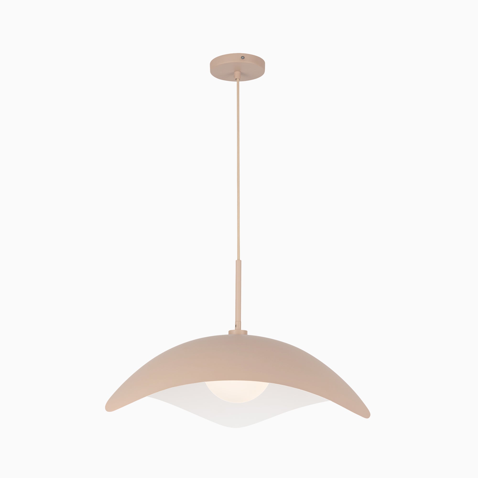Aveline 22" Socket Pendant in Peach