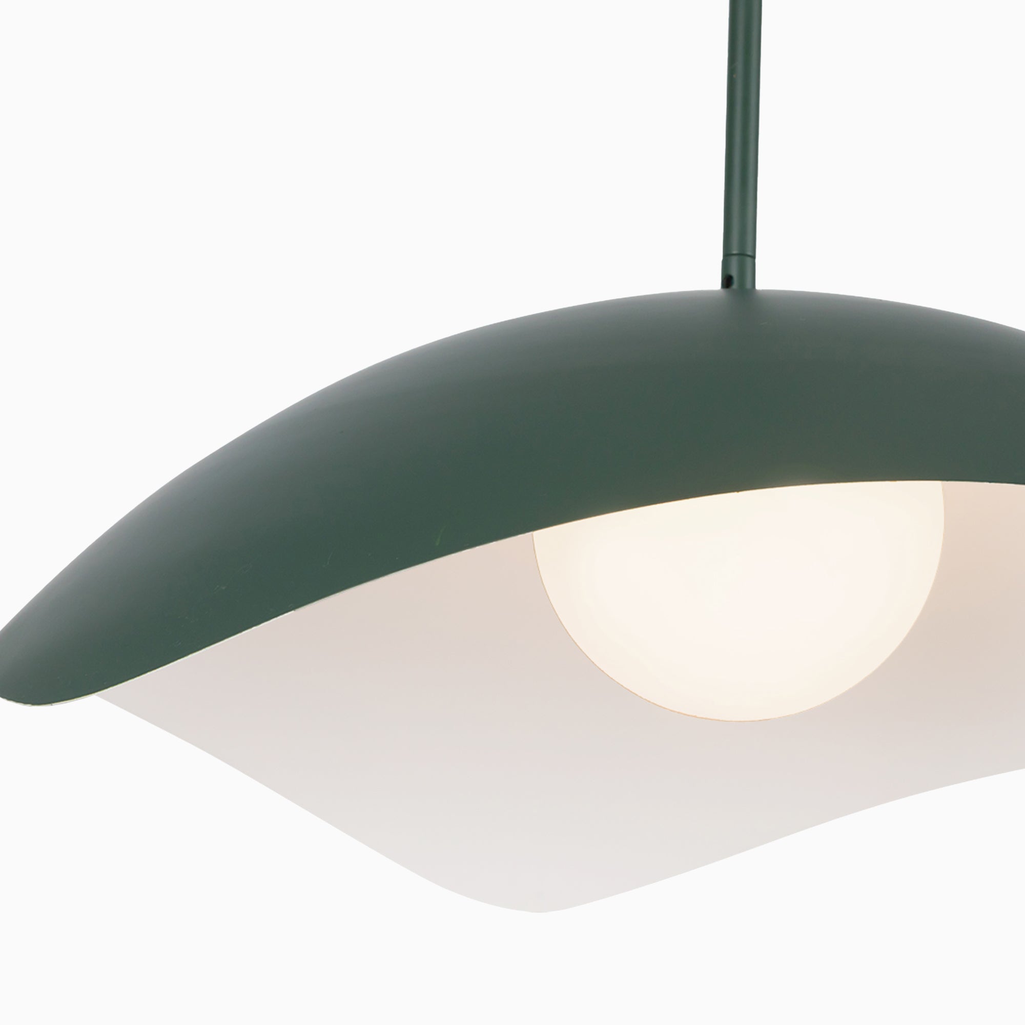 Aveline 22" Socket Pendant in Pine Green