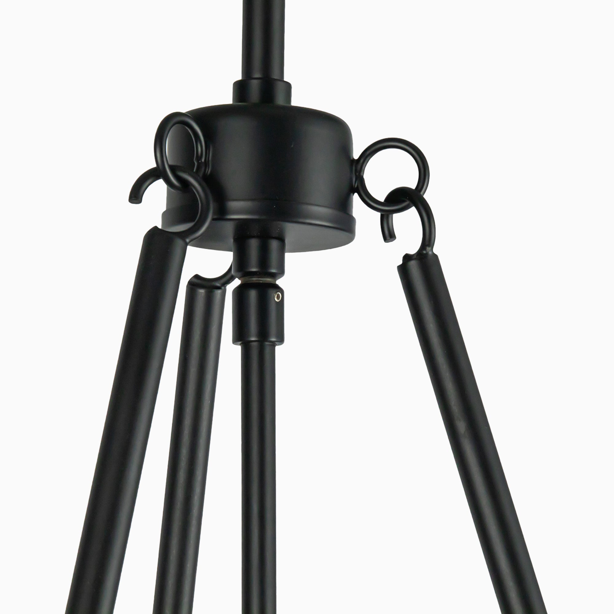 Matthew 18" 1 Light Pendant in Matte Black/White Linen