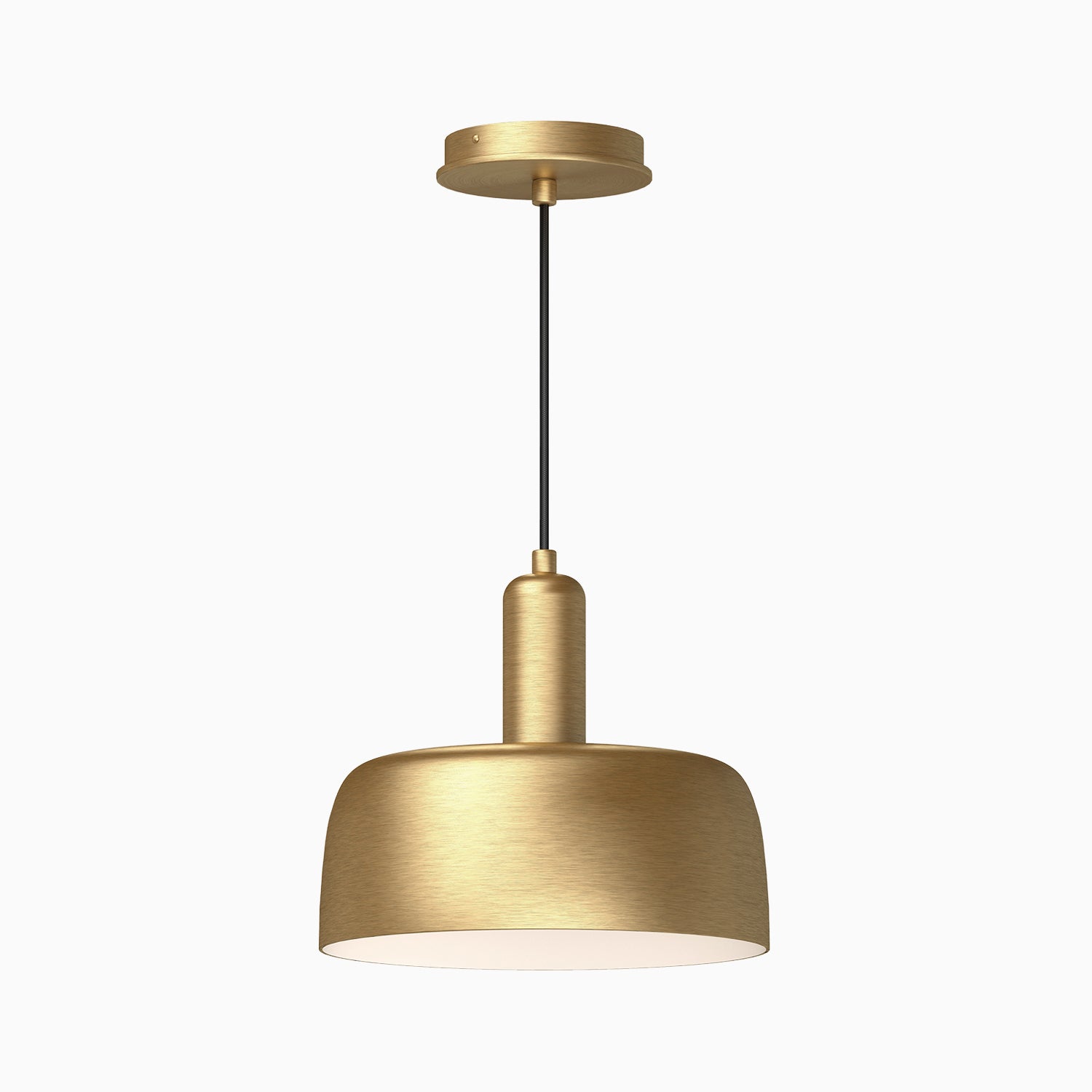 Brad 10" 1 Light Pendant in Brushed Gold