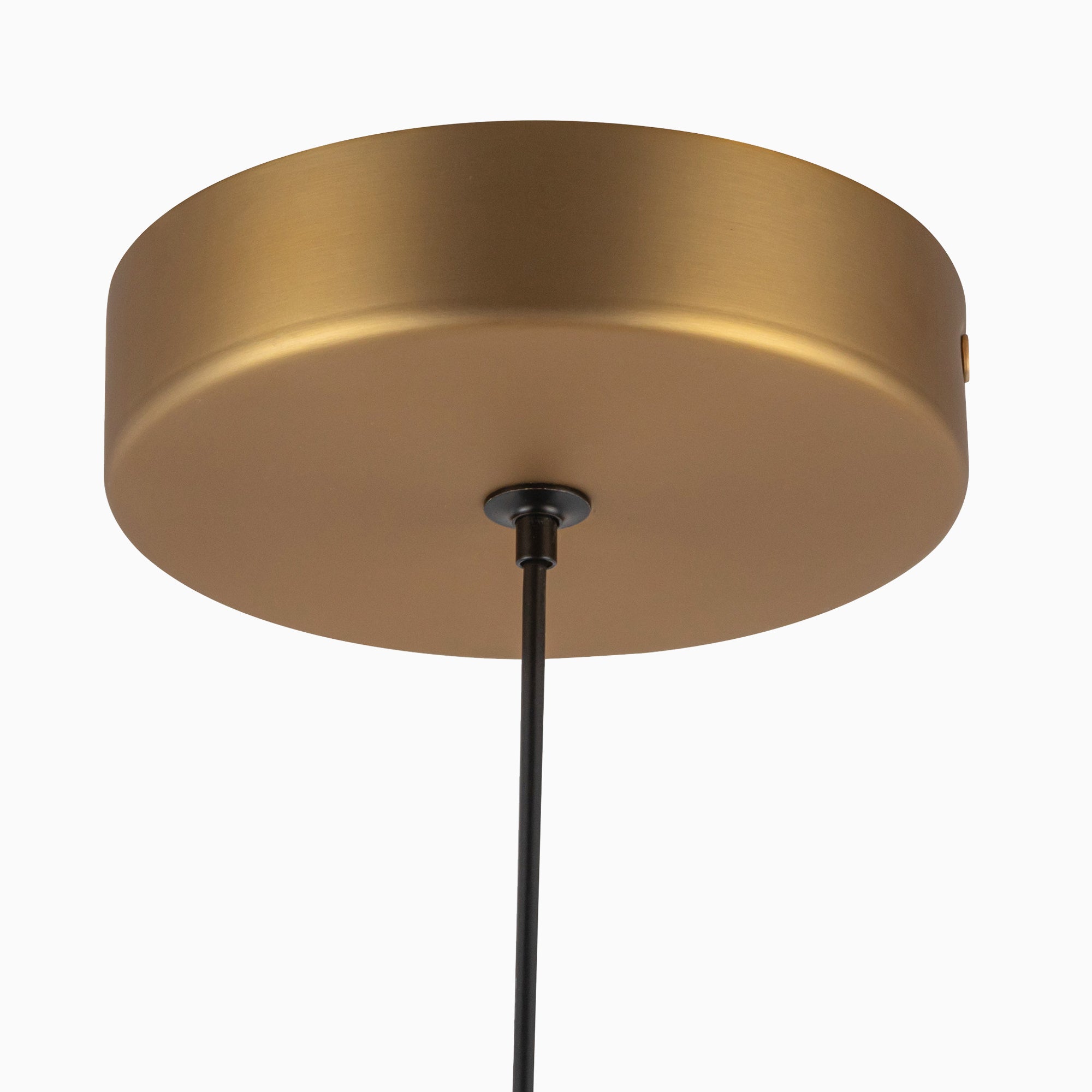 Raina 9" LED Pendant in Brushed Gold/Opal Glass
