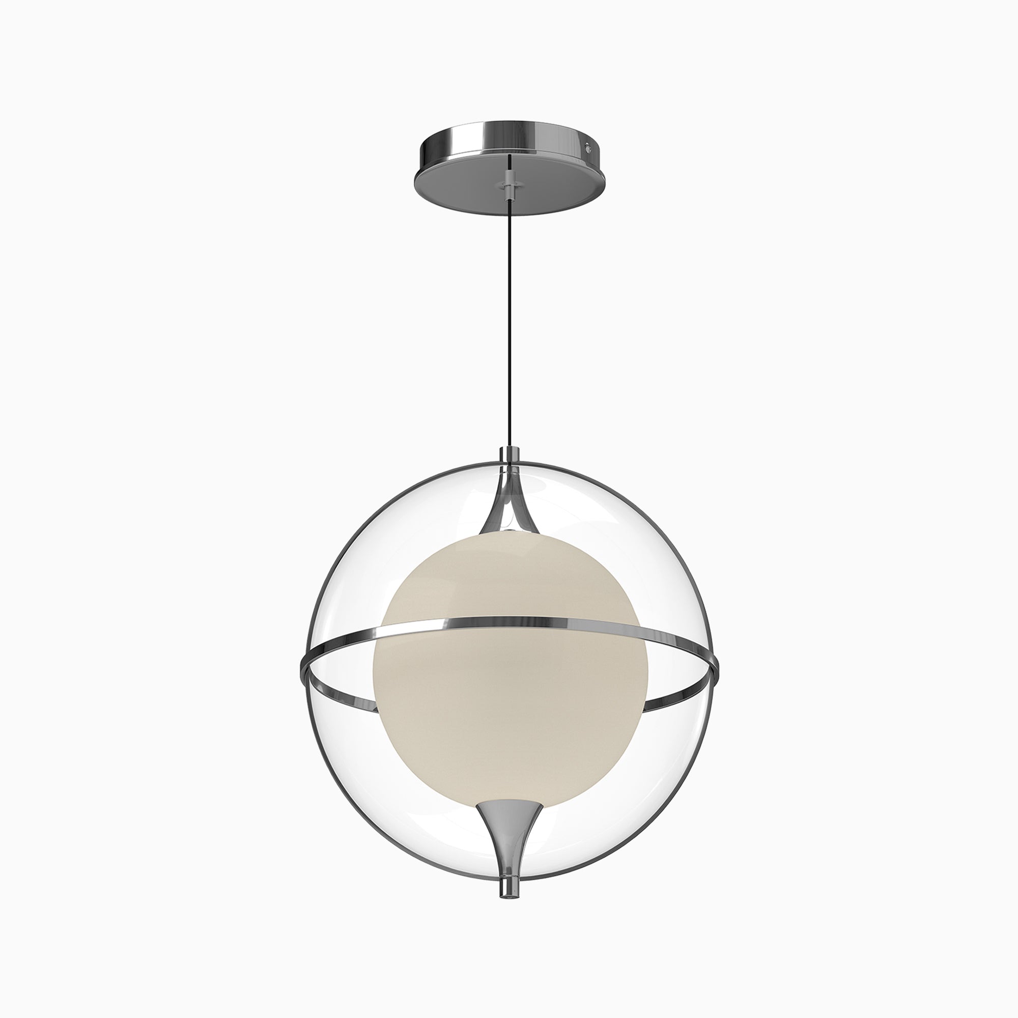 Mavis 12" LED Pendant in Chrome