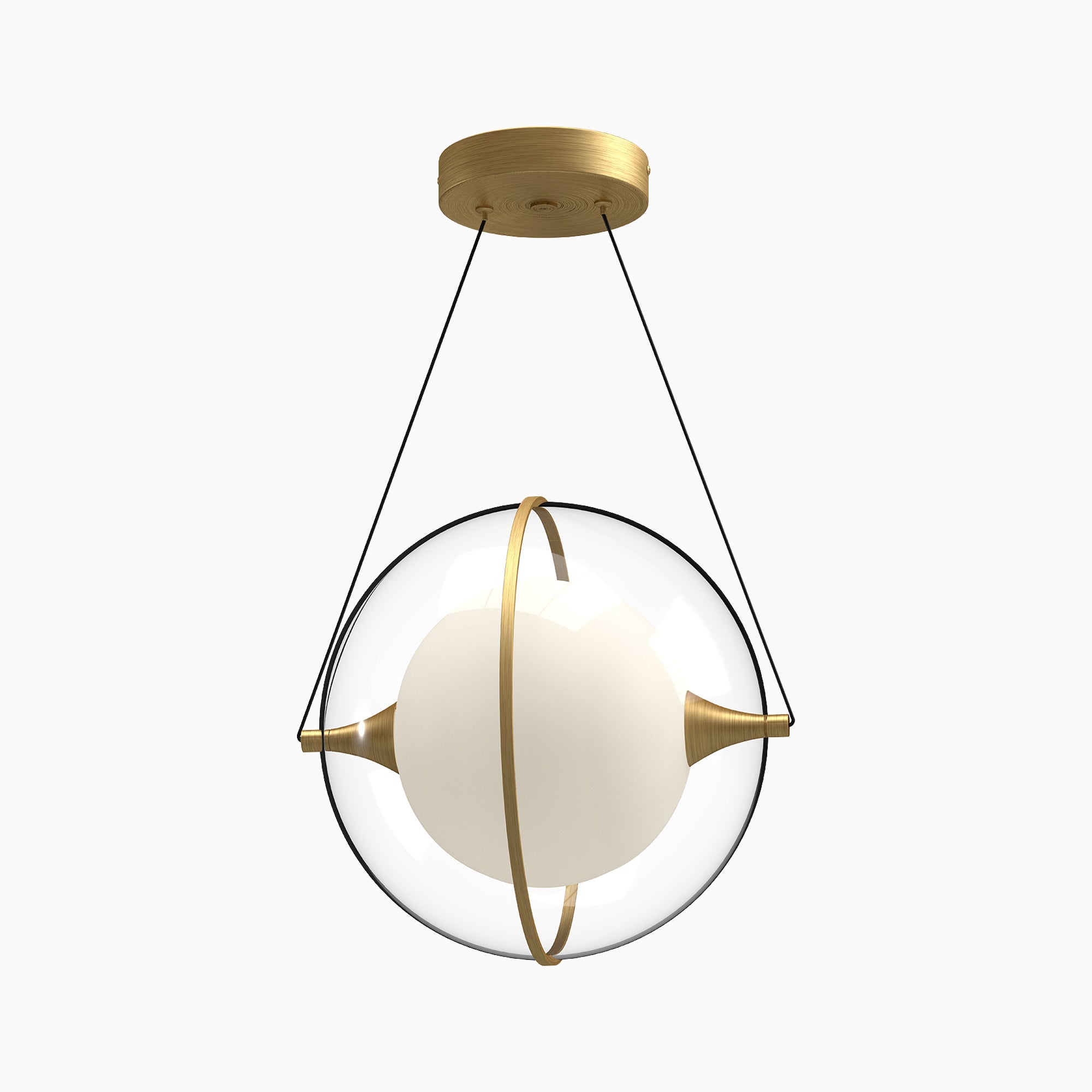 Mavis 12" LED Pendant in Brushed Gold