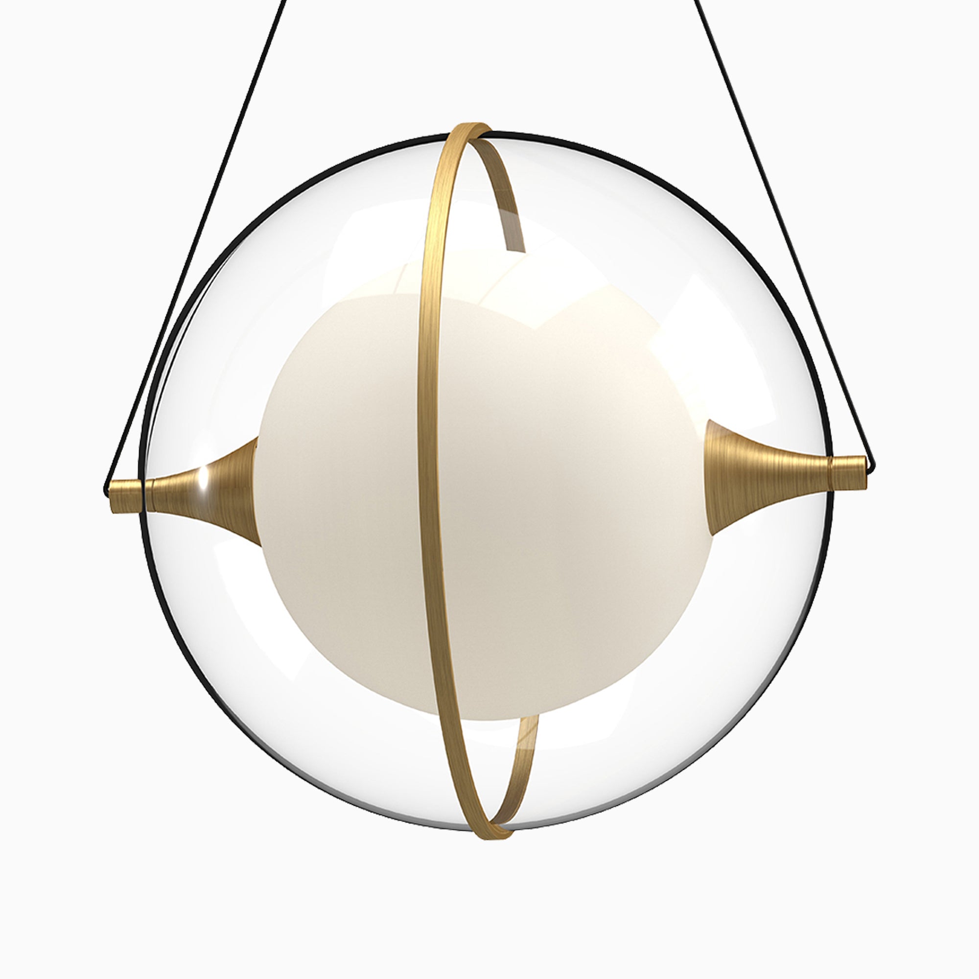 Mavis 12" LED Pendant in Brushed Gold