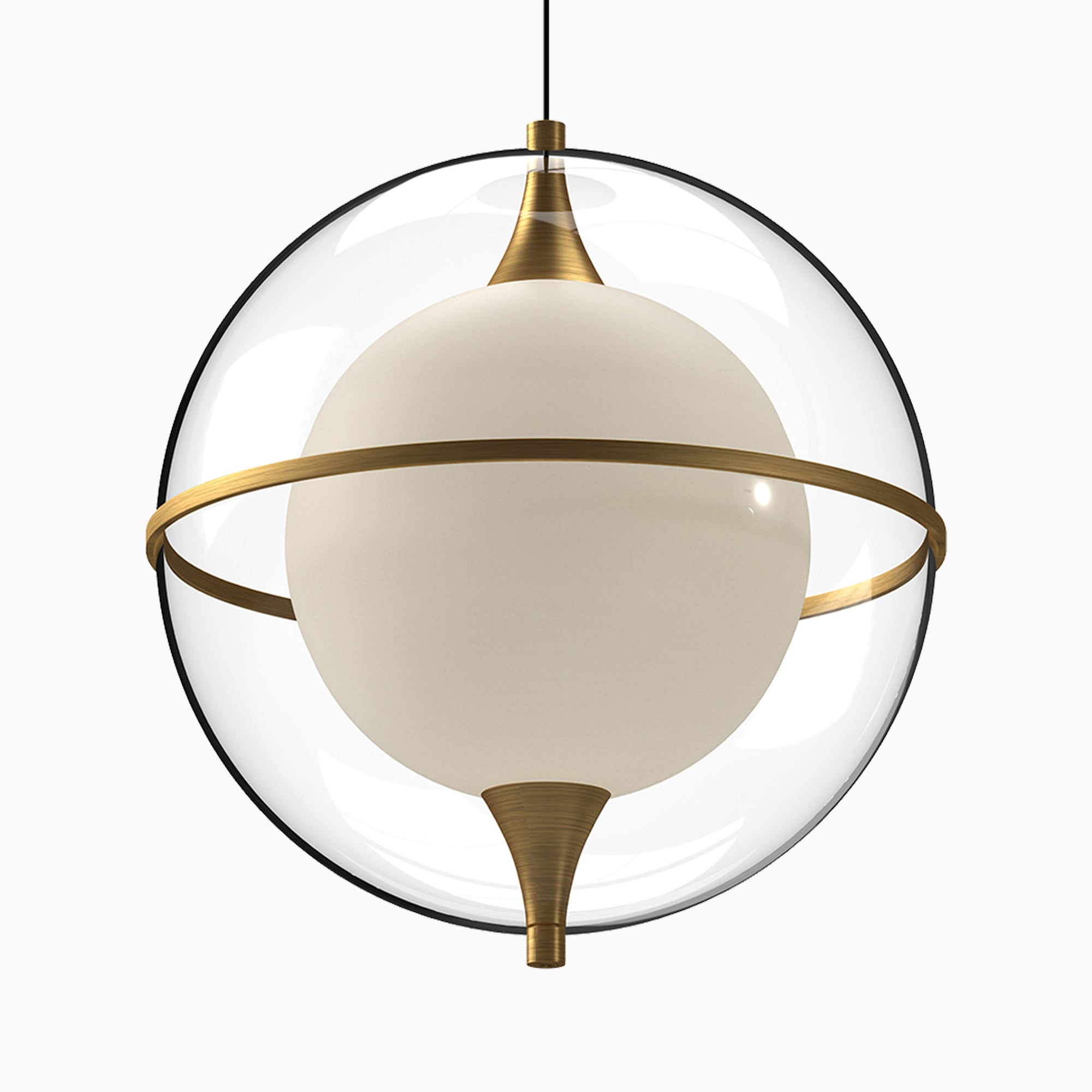 Mavis 12" LED Pendant in Brushed Gold