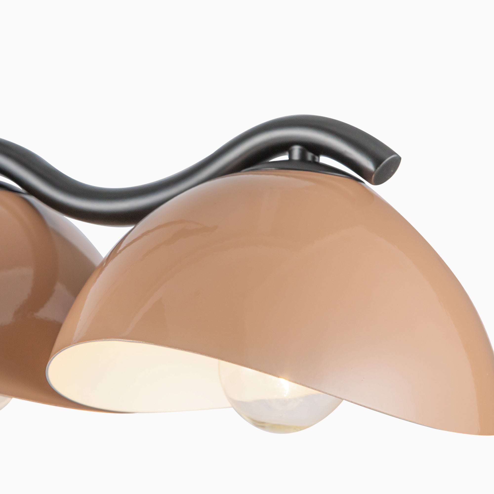 Erza 42" Socket Linear Pendant in Black/Peach