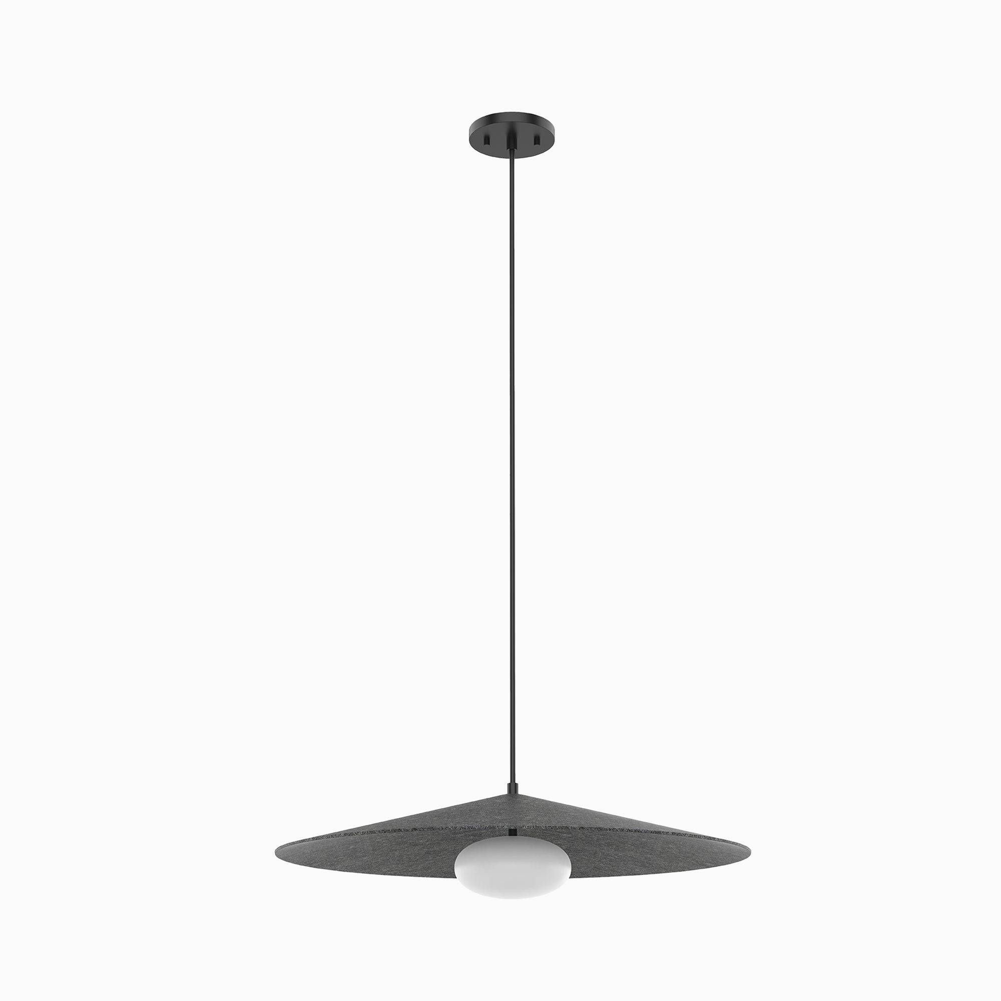Tahlia 24" LED Pendant in Felt/Gray