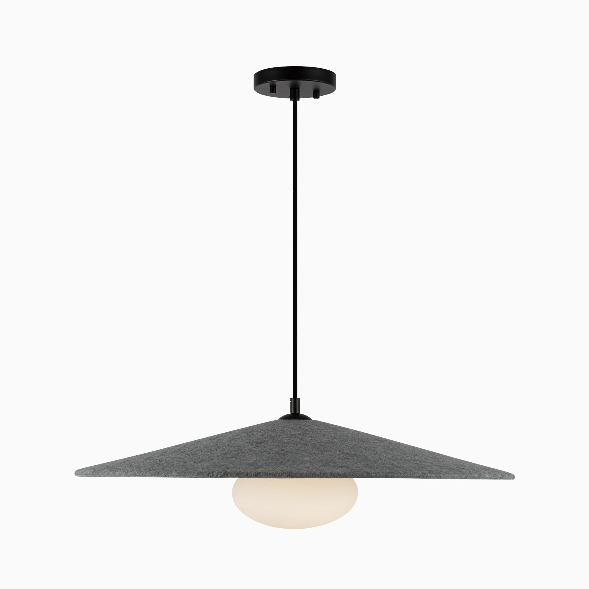 Tahlia 24" LED Pendant in Felt/Gray