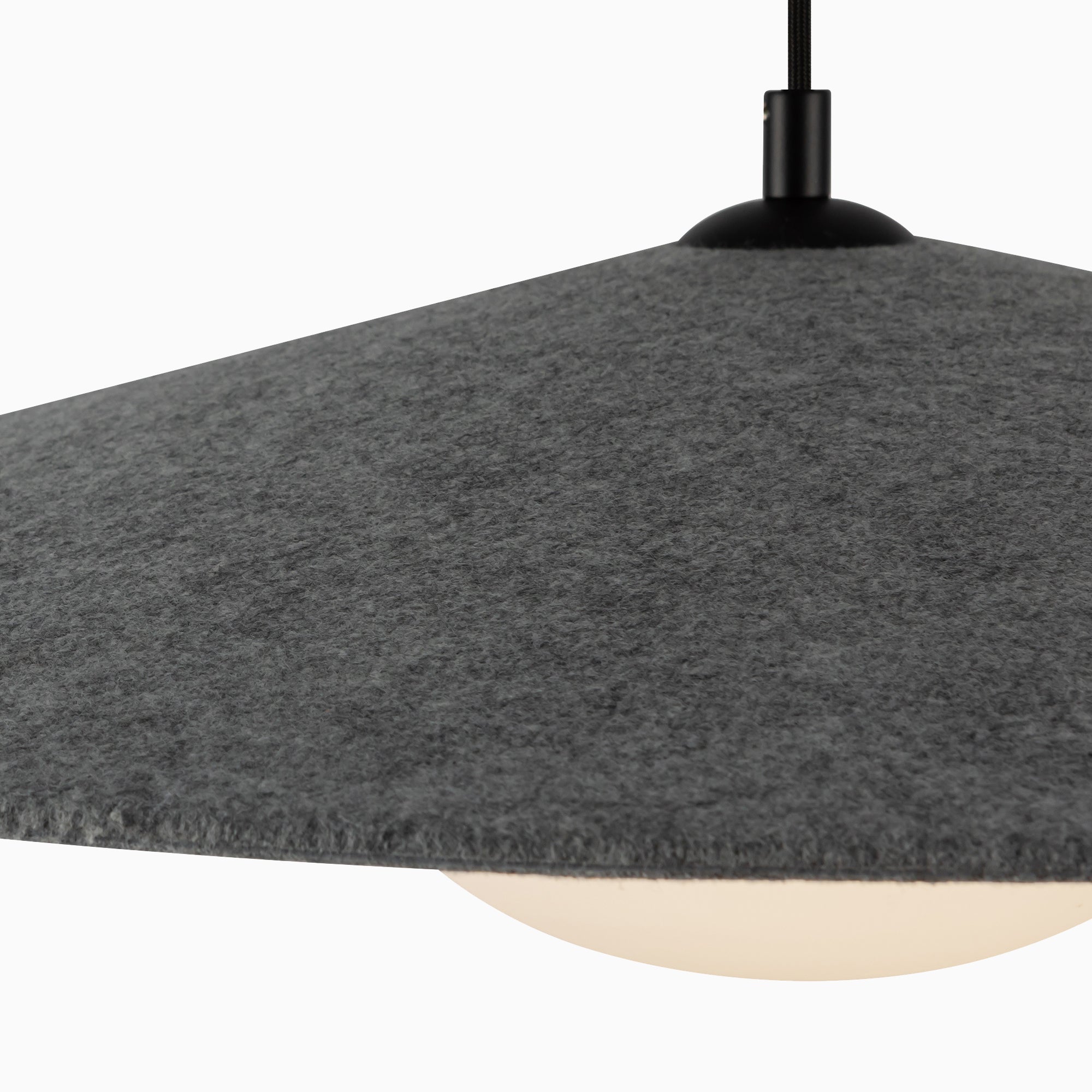 Tahlia 24" LED Pendant in Felt/Gray