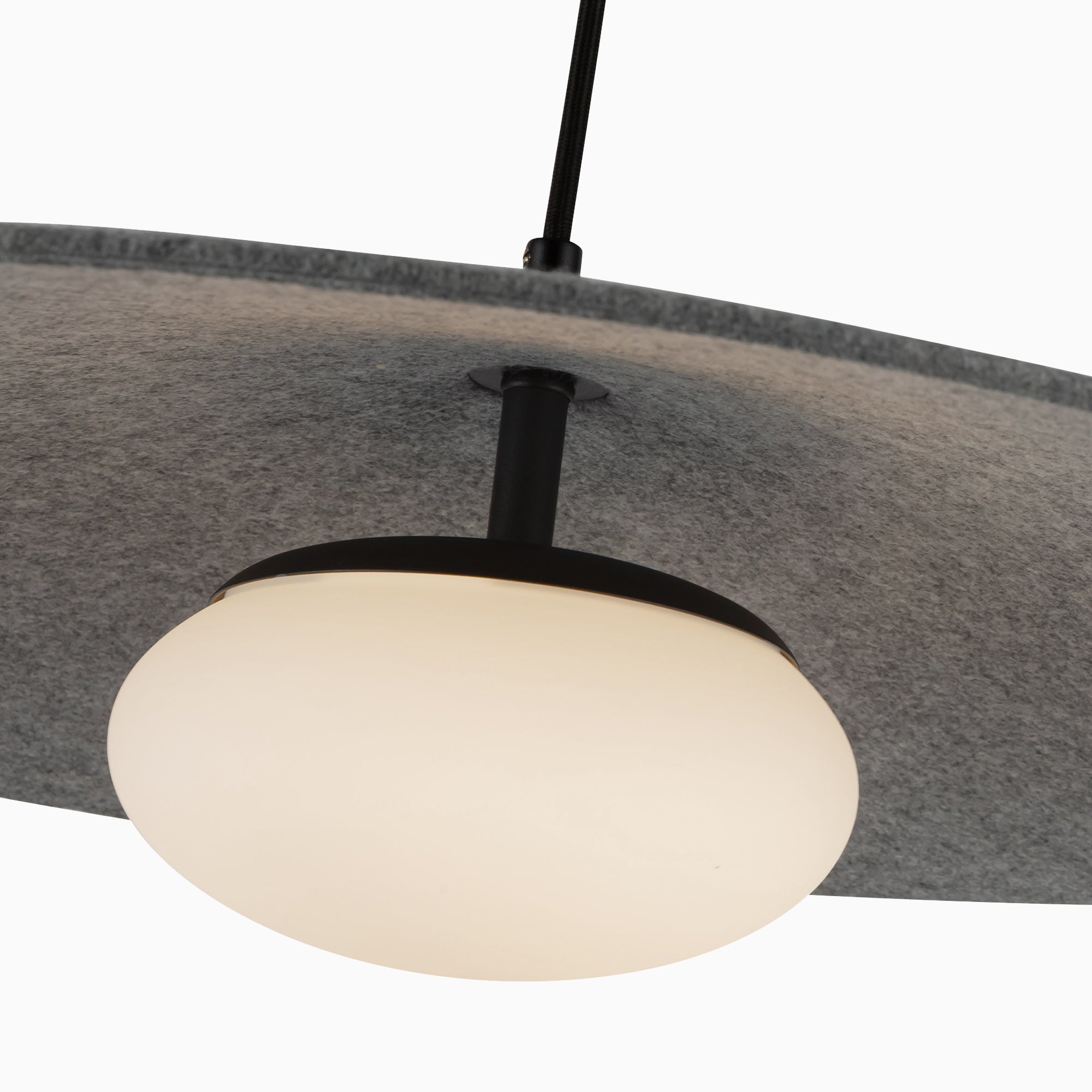 Tahlia 24" LED Pendant in Felt/Gray