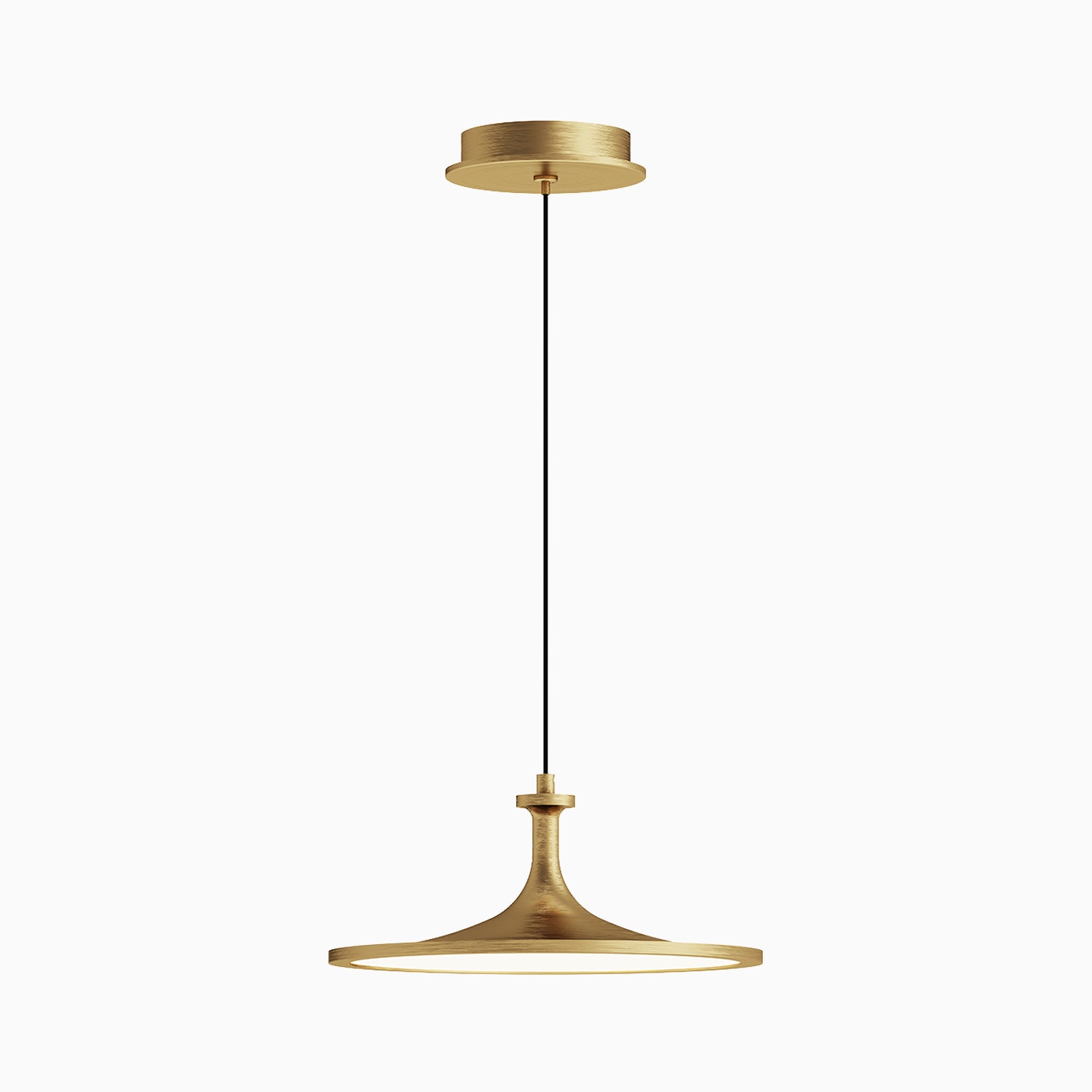 Parker 12" LED Pendant in Brushed Gold