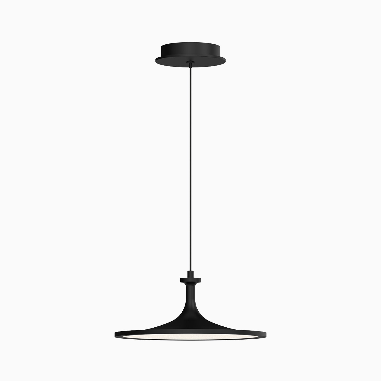 Parker 12" LED Pendant in Matte Black