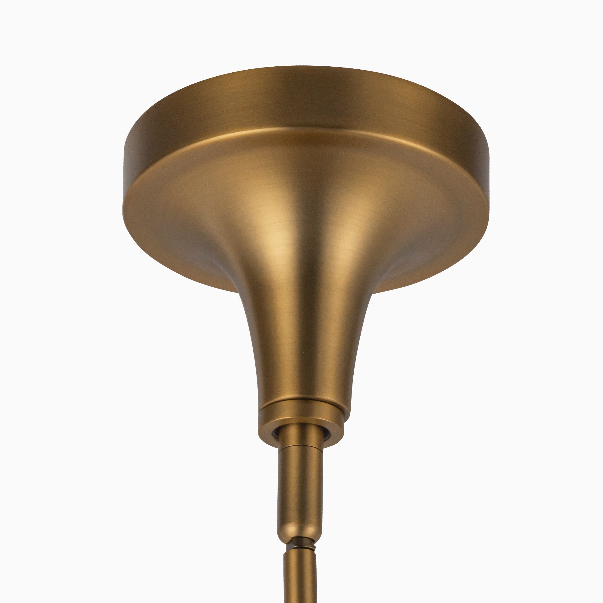 Eleanor 6" 1 Light Pendant in Aged Gold/Clear Glass