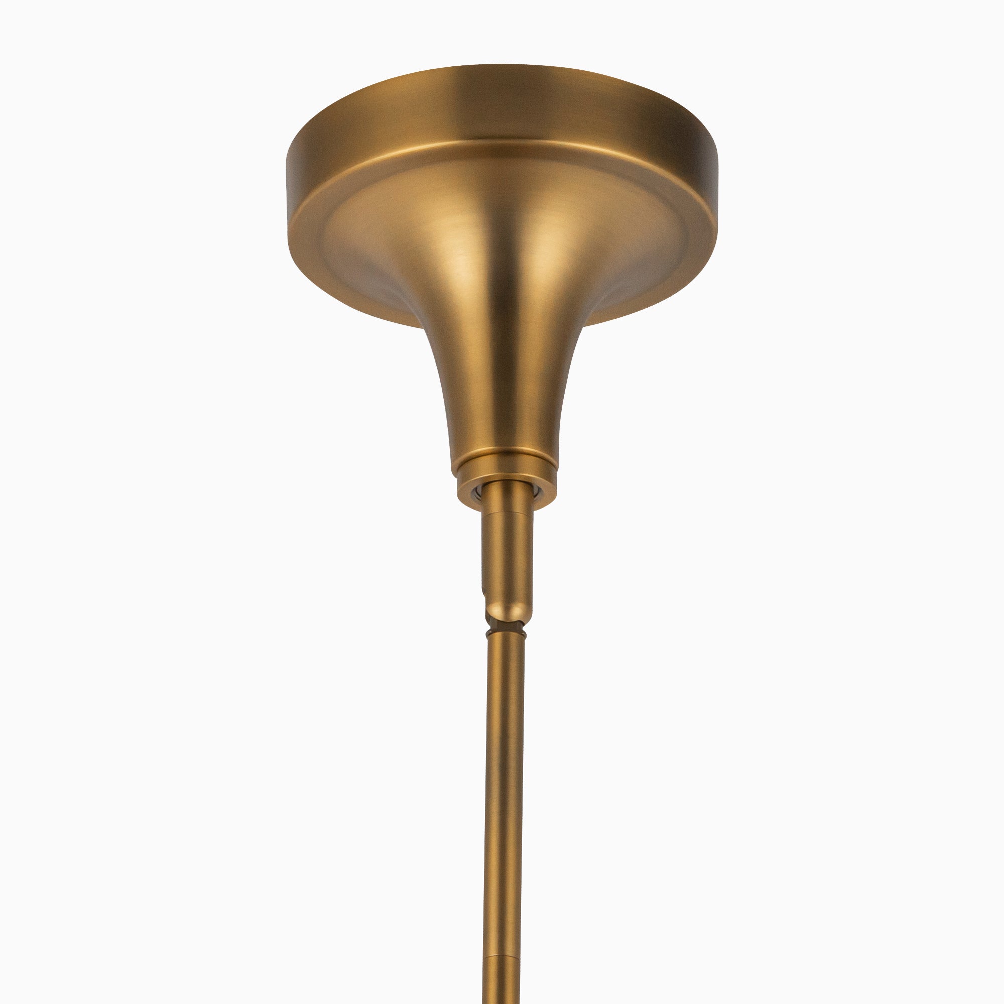 Eleanor 14" 1 Light Pendant in Aged Gold/Clear Glass