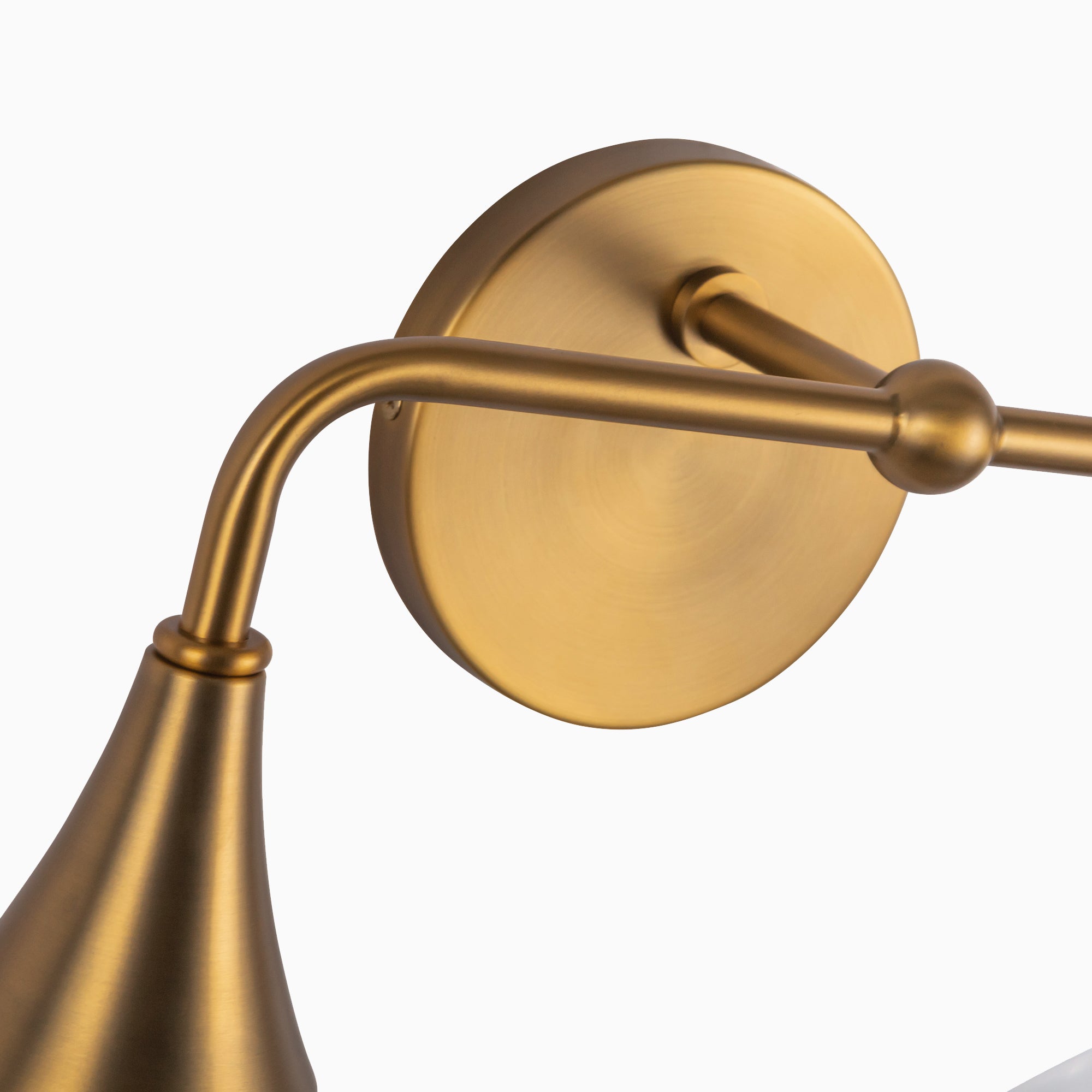 Eleanor 17" 2 Lights Vanity Light in Aged Gold/Clear Glass