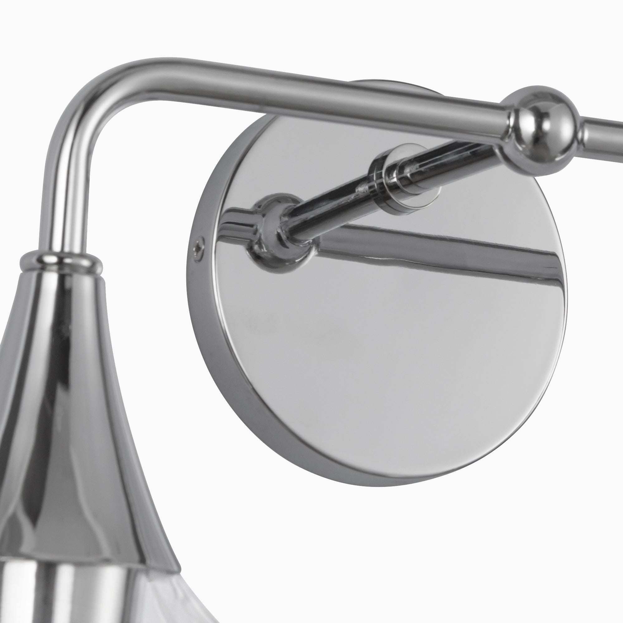 Eleanor 17" 2 Lights Vanity Light in Chrome/Clear Glass