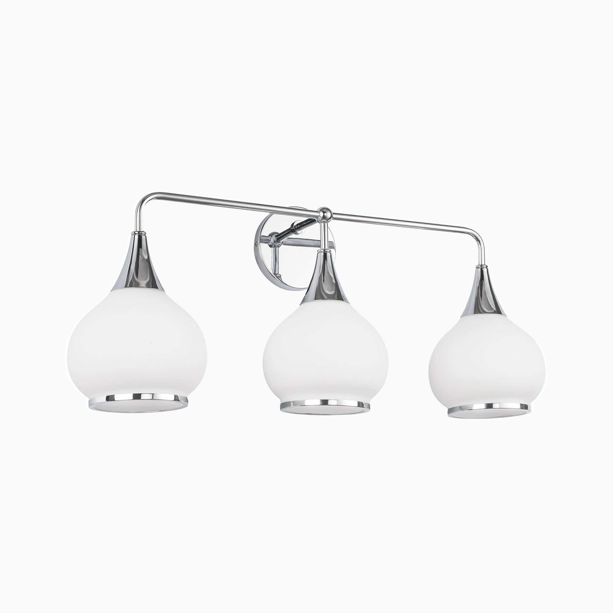 Eleanor 26" 3 Lights Vanity Light in Chrome/Opal Matte Glass