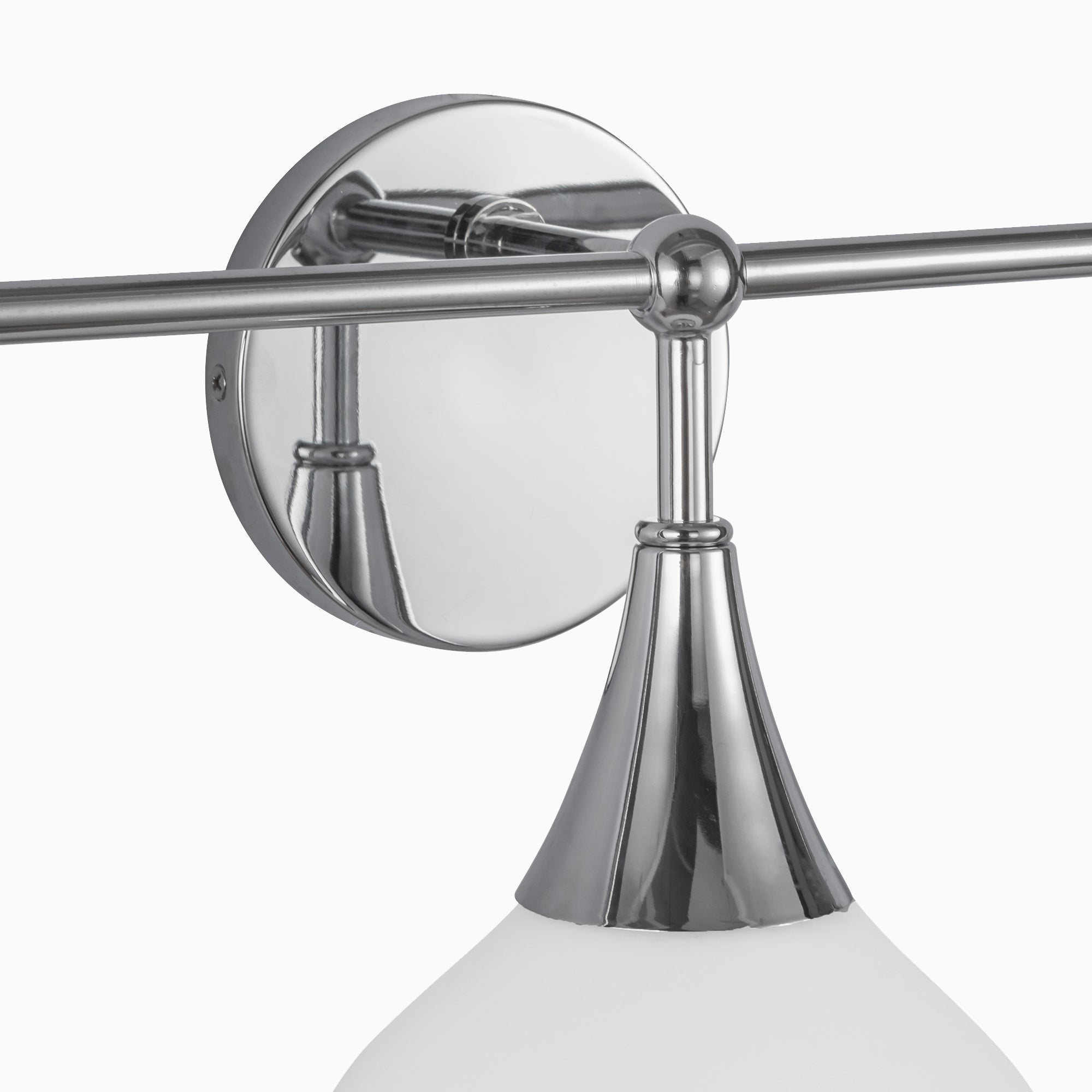 Eleanor 26" 3 Lights Vanity Light in Chrome/Opal Matte Glass