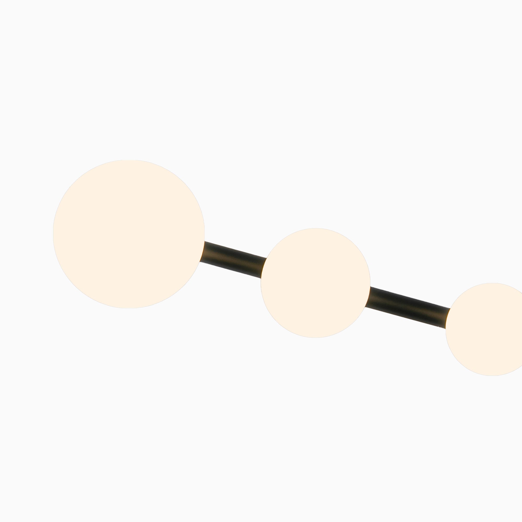 Emmery 29" LED Vanity Light in Black/Opal Glass