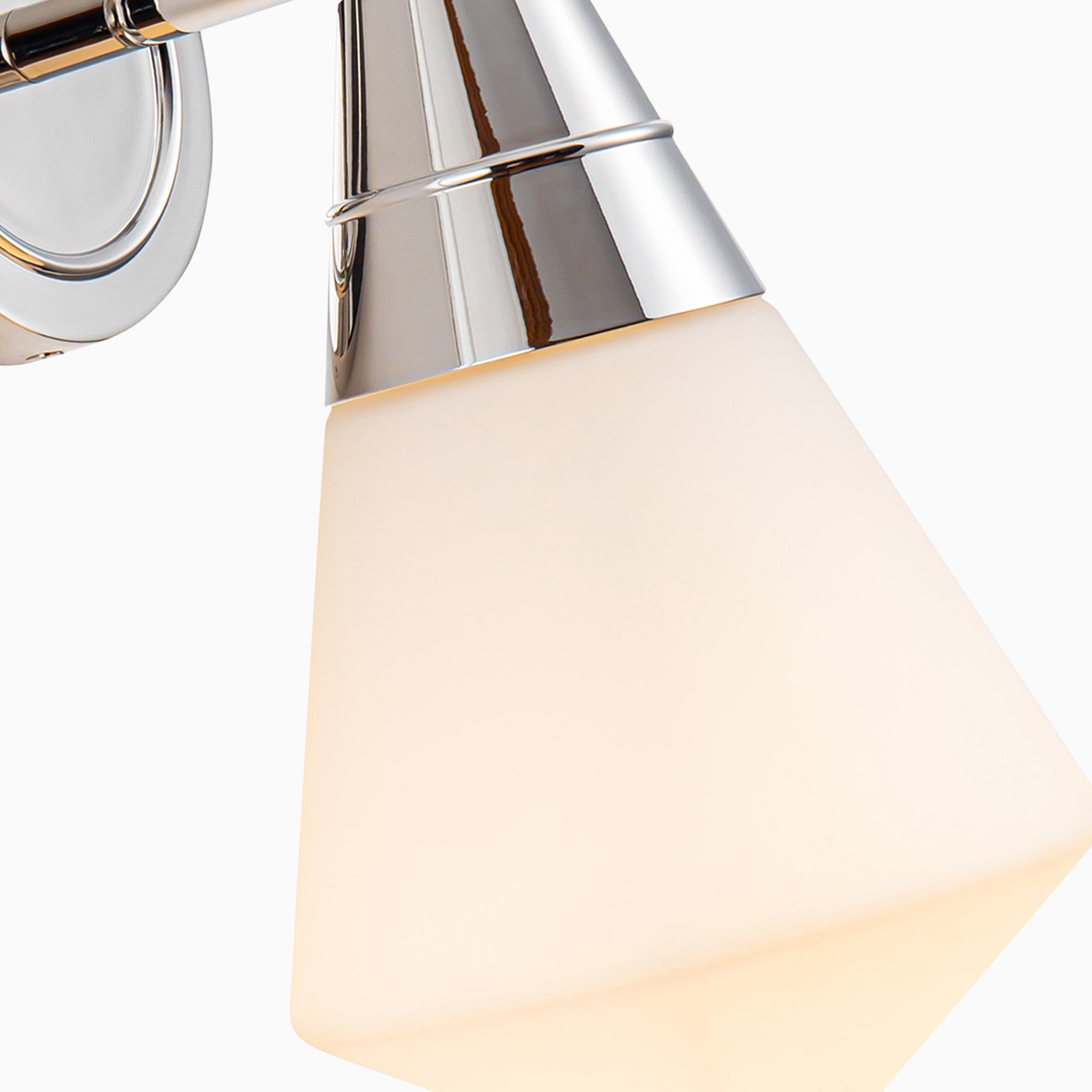 Irene 6" 1 Light Wall/Vanity Light in Polished Nickel/Opal Matte Glass