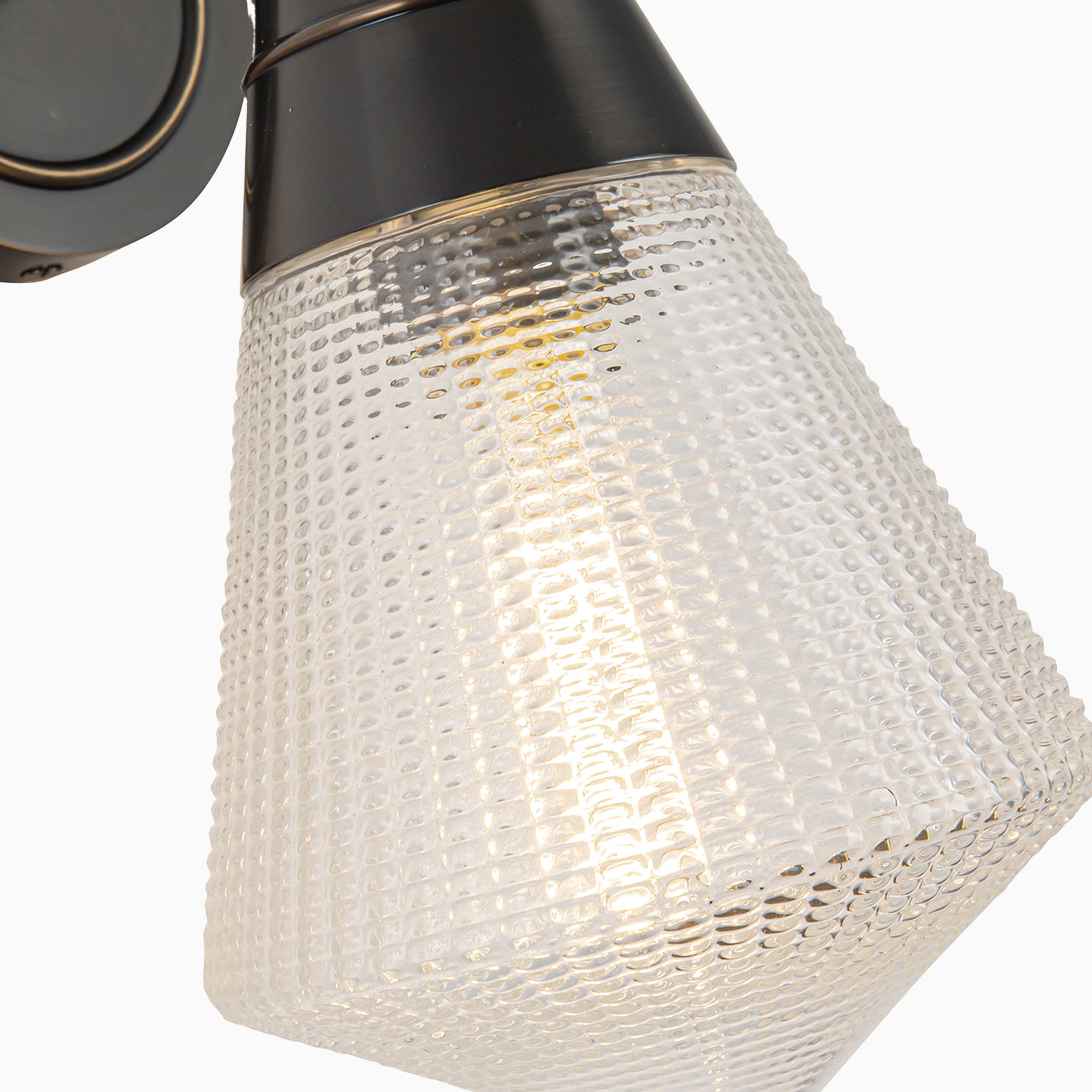 Irene 6" 1 Light Wall/Vanity Light in Urban Bronze/Prismatic Glass