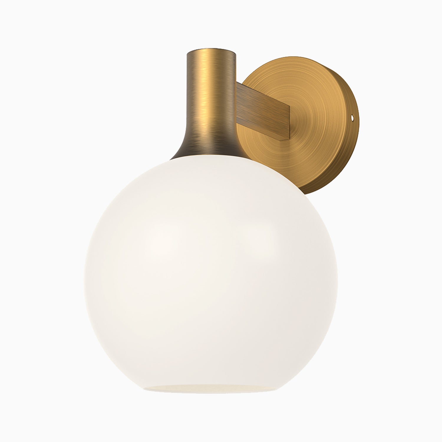 Wanda 8" 1 Light Wall/Vanity Light in Aged Gold/Opal Matte Glass