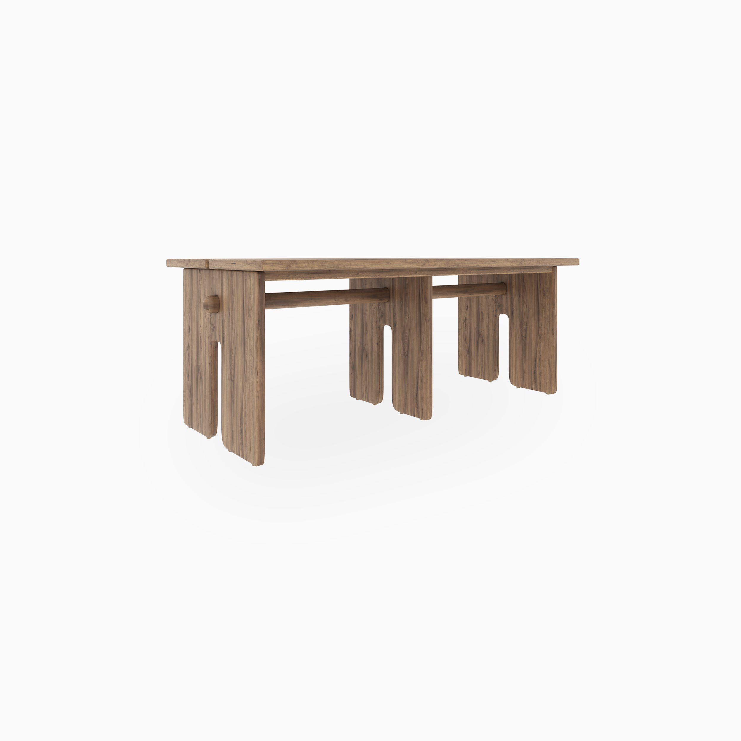 Bastien Walnut Dining Table, 84" x 42"