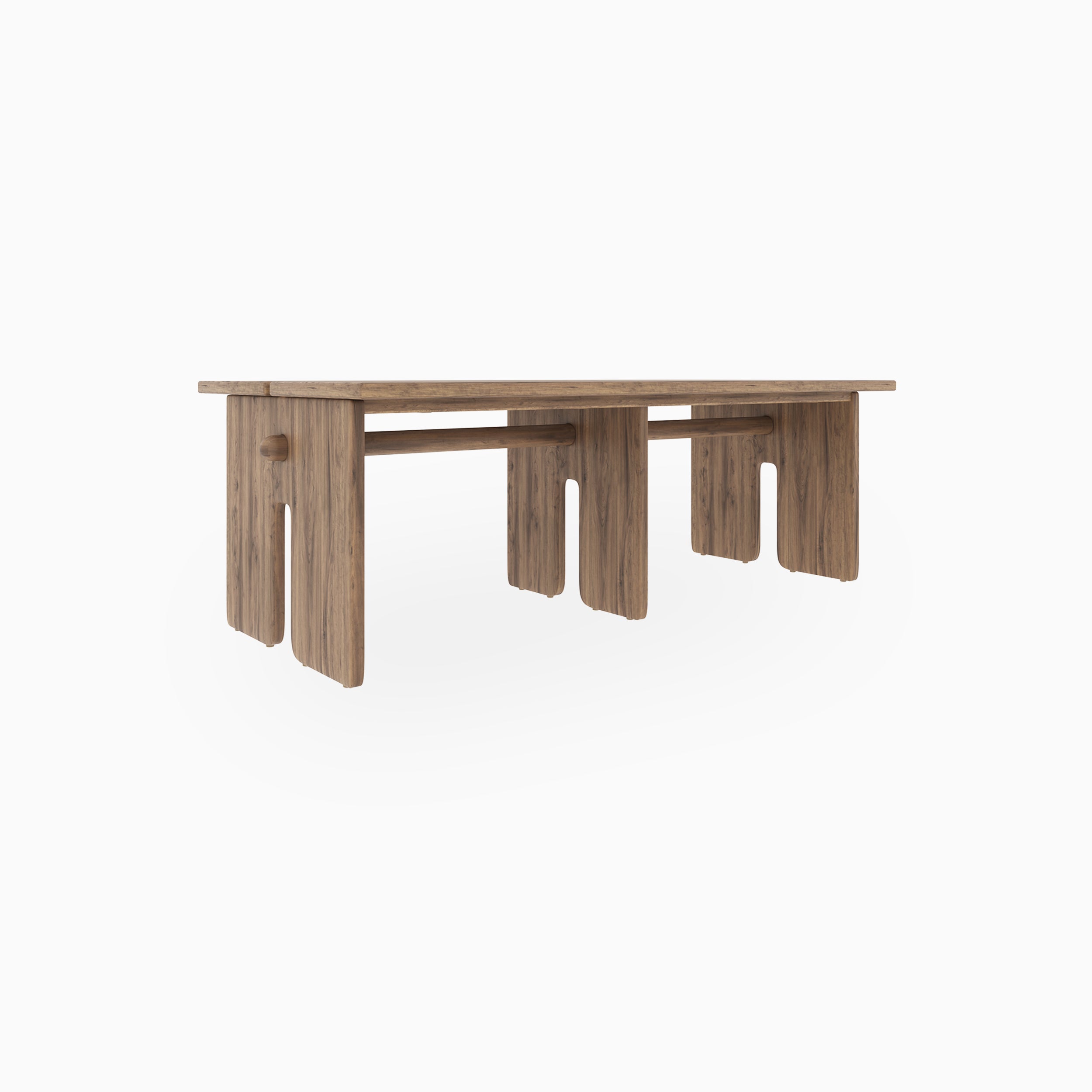 Bastien Walnut Dining Table, 96" x 42"