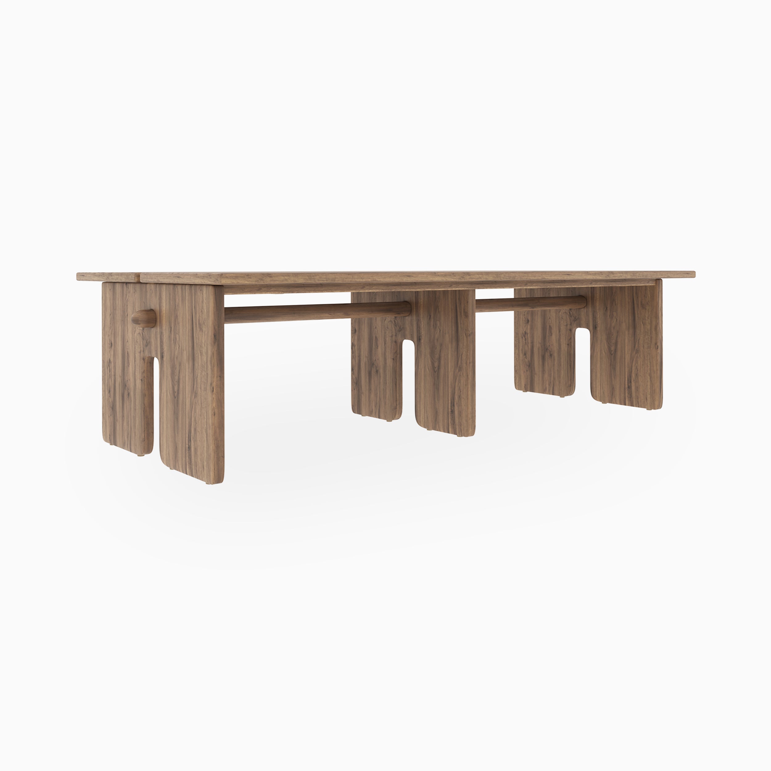 Bastien Walnut Dining Table, 120" x 42"