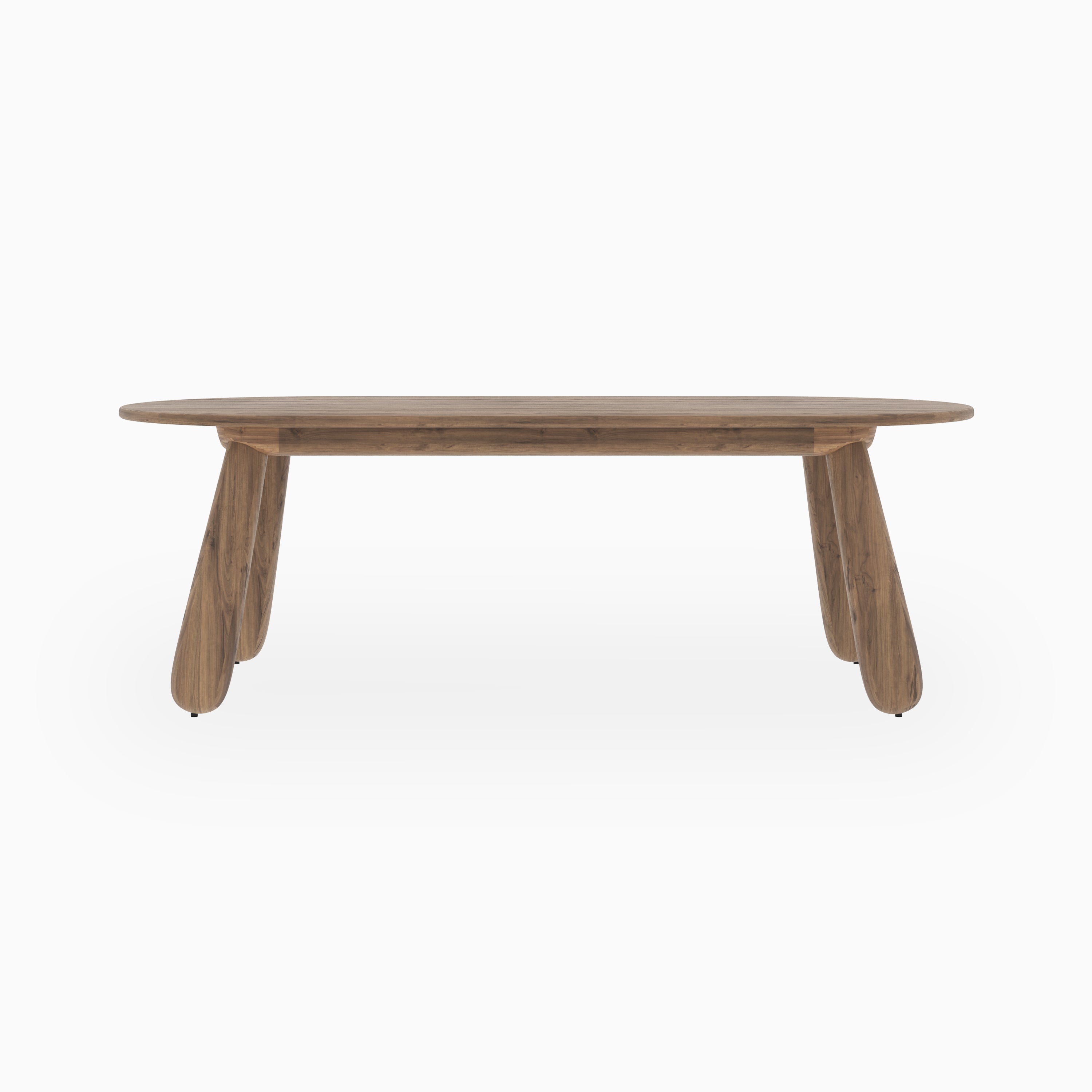 Dorien Walnut Oval Dining Table, 90"