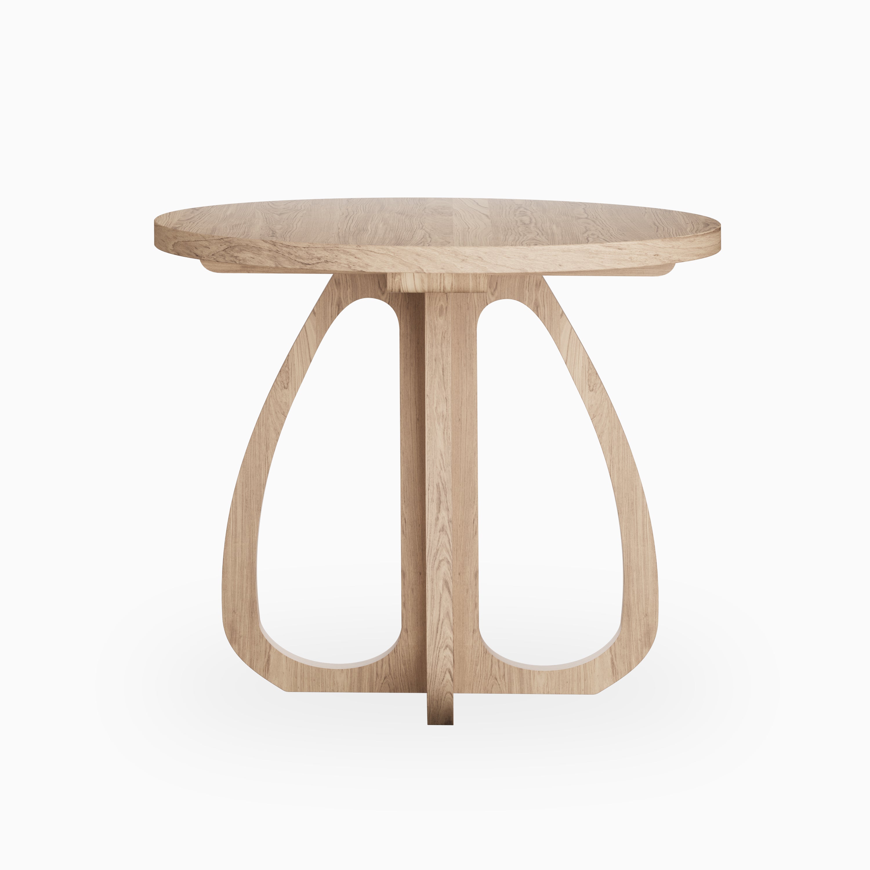 Laurent Walnut Round Dining Table in Matte, 36"