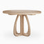 Laurent Walnut Round Dining Table in Matte, 48"