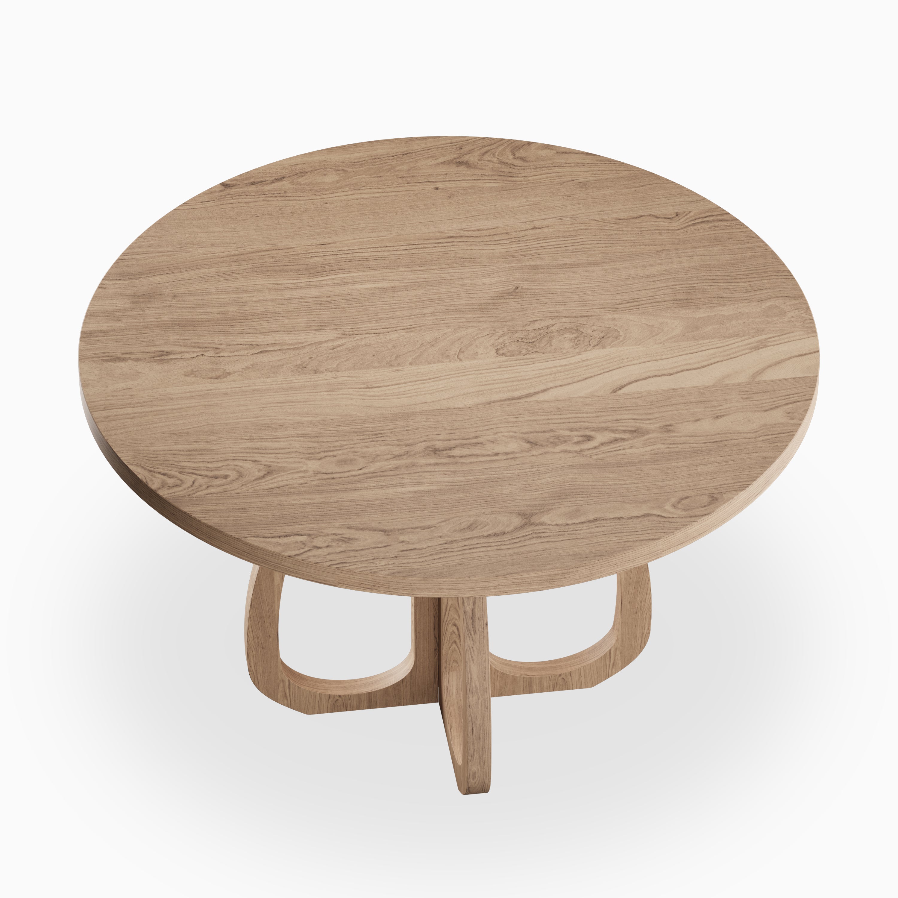 Laurent Walnut Round Dining Table in Matte, 48"
