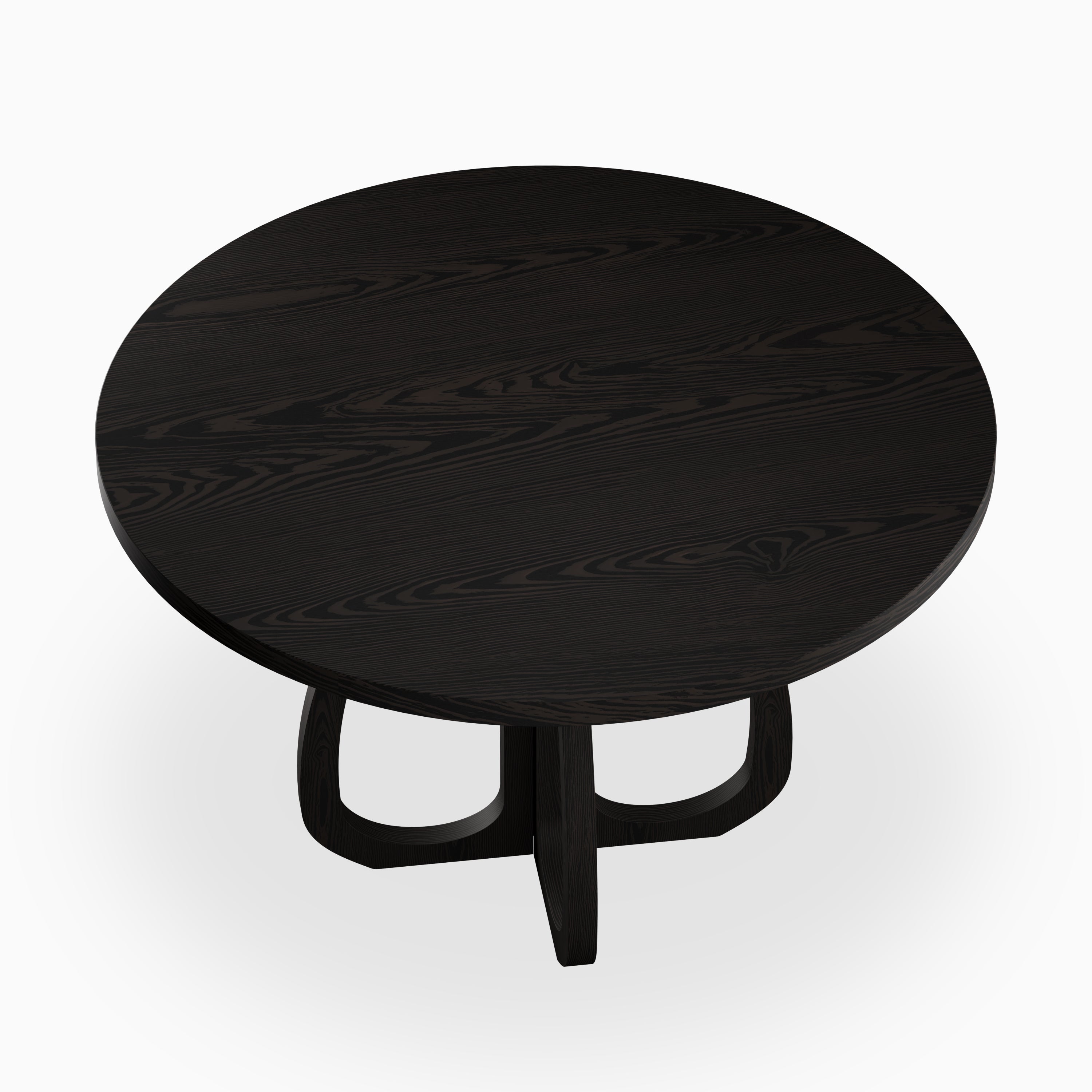 Laurent Ash Round Dining Table in Wenge, 48"