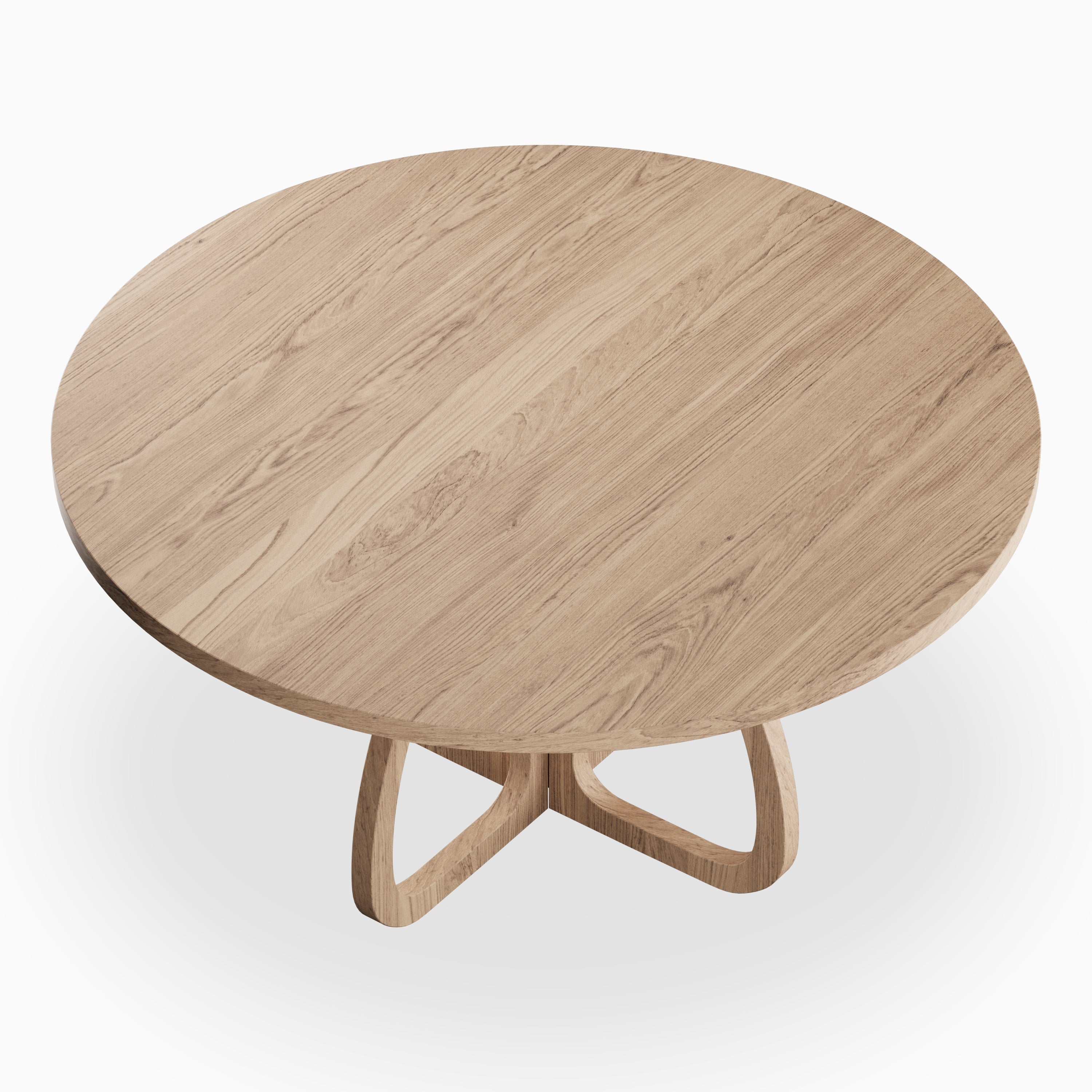 Laurent Walnut Round Dining Table in Matte, 60"