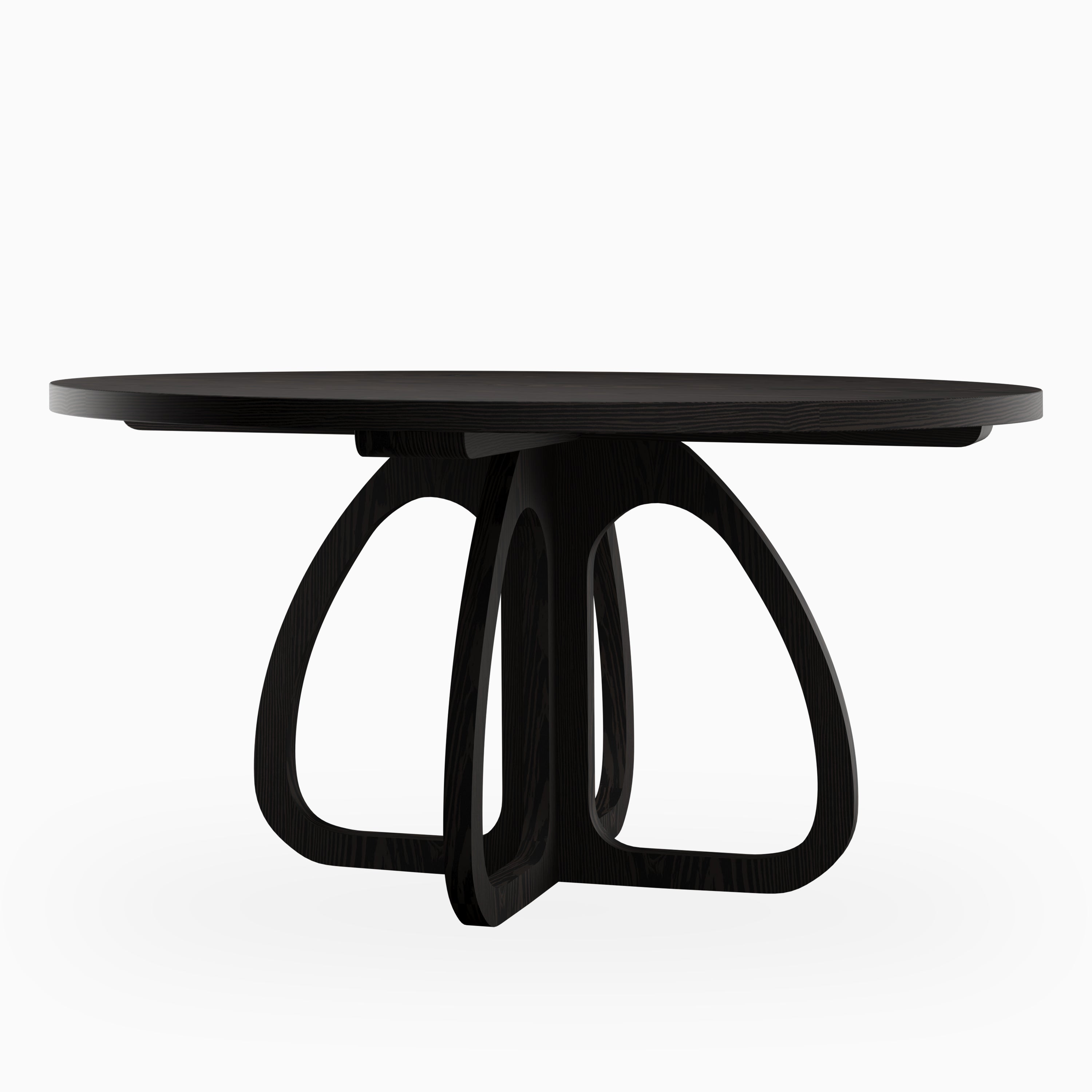 Laurent Ash Round Dining Table in Wenge, 60"